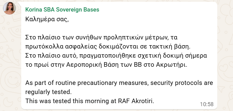 image Activation of security breach protocol at British bases ‘a test’