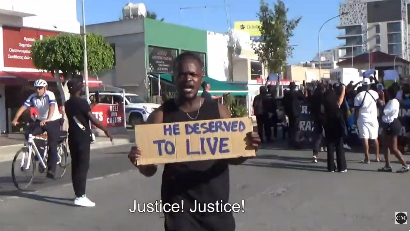 image Congolese community on the march in Cyprus