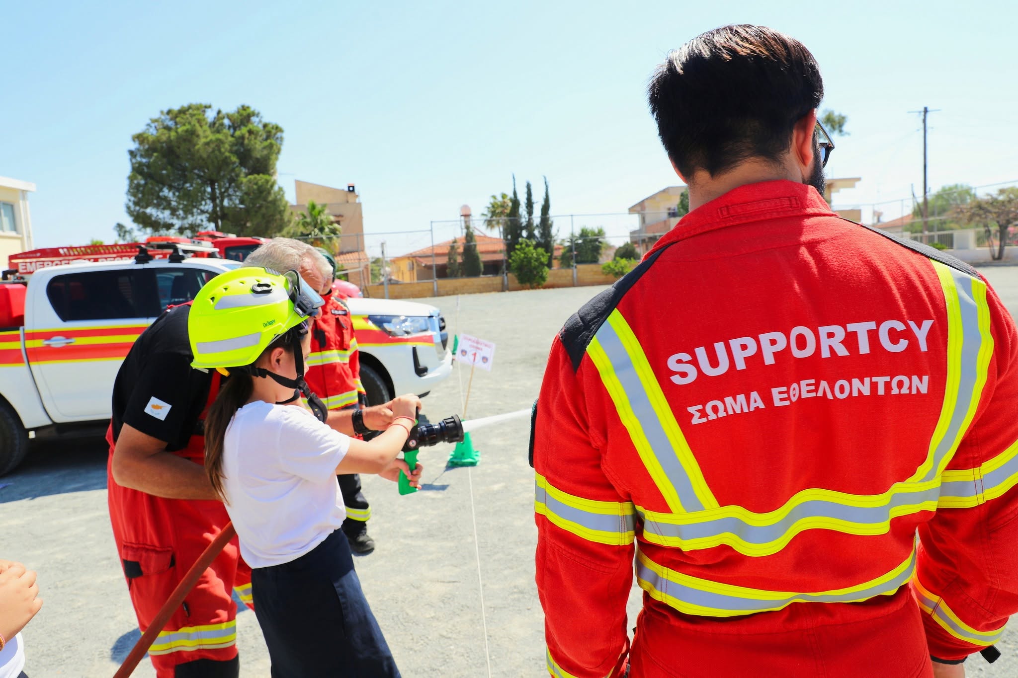 cover Fire safety training programme launches at Astromeritis primary school