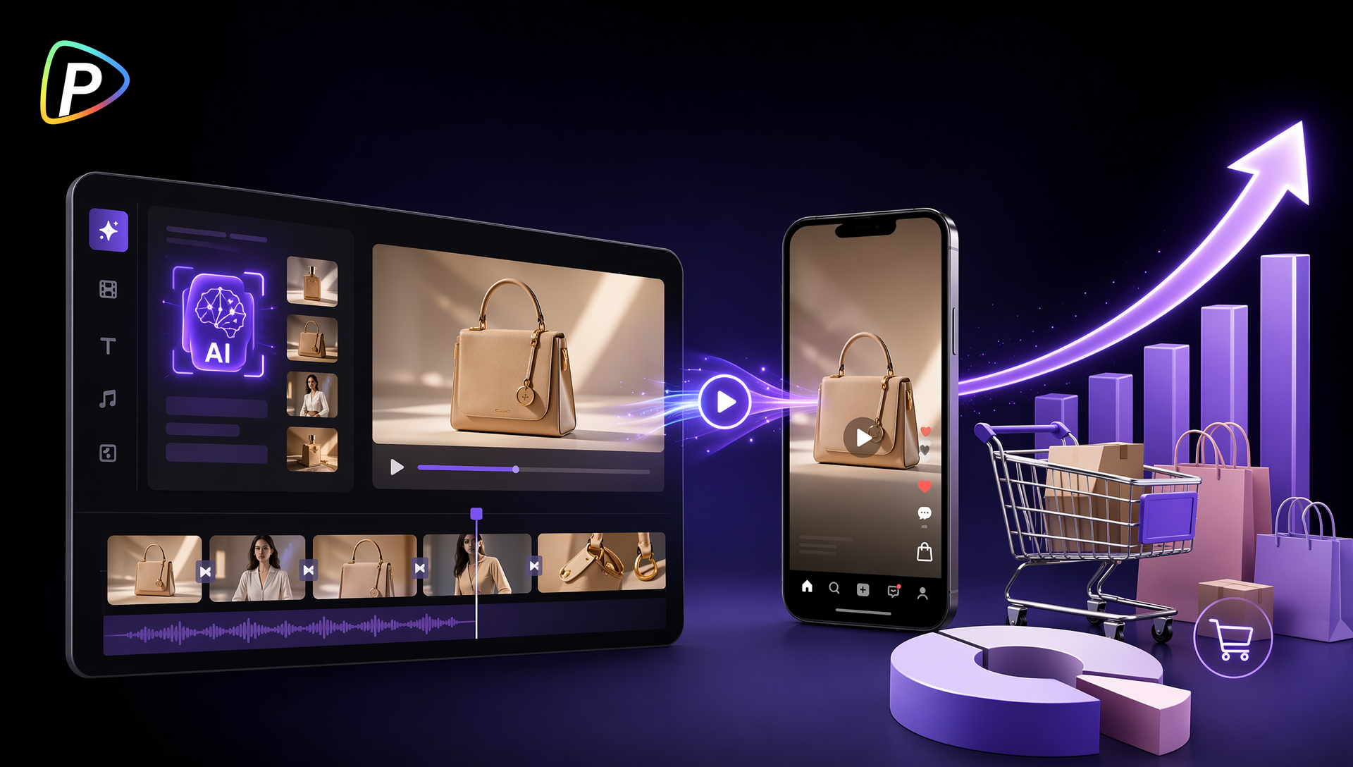 image How to use an AI short ad video maker to boost e-commerce conversions?