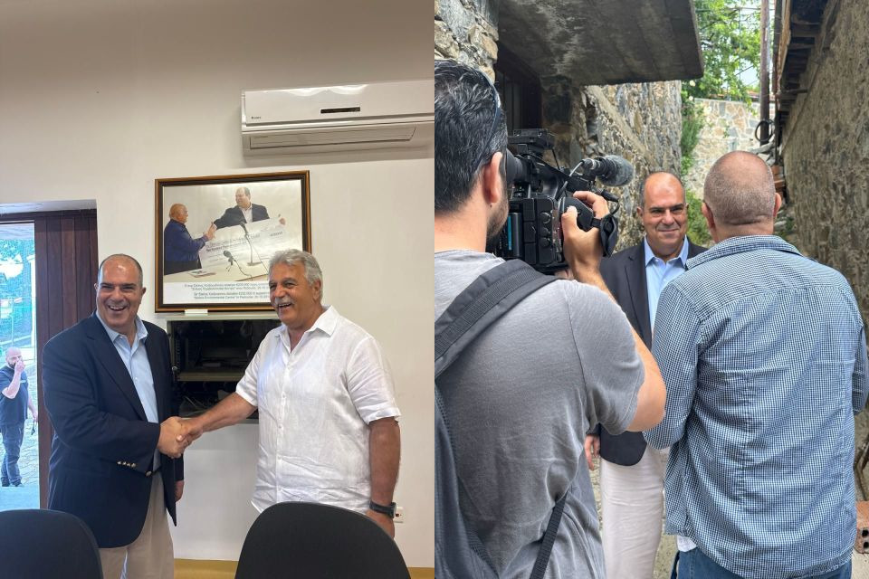 cover Sir Stelios marks Pedoulas return with pledge to support local needs