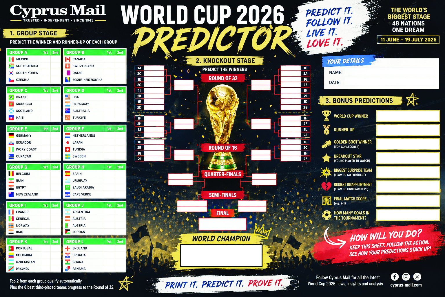 Don’t just watch the World Cup – play along with t