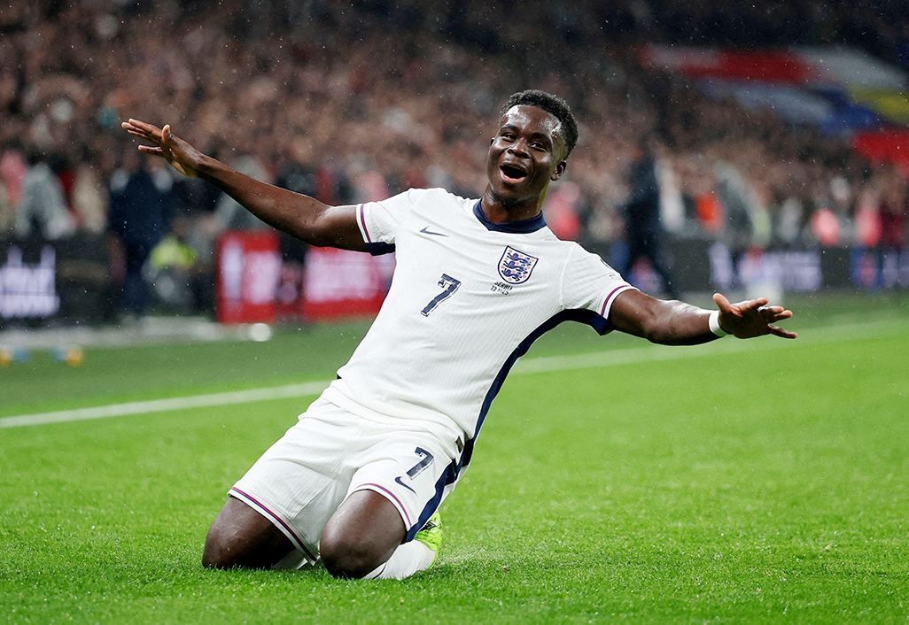 image England&#8217;s Saka prepared to push through Achilles pain in World Cup bid