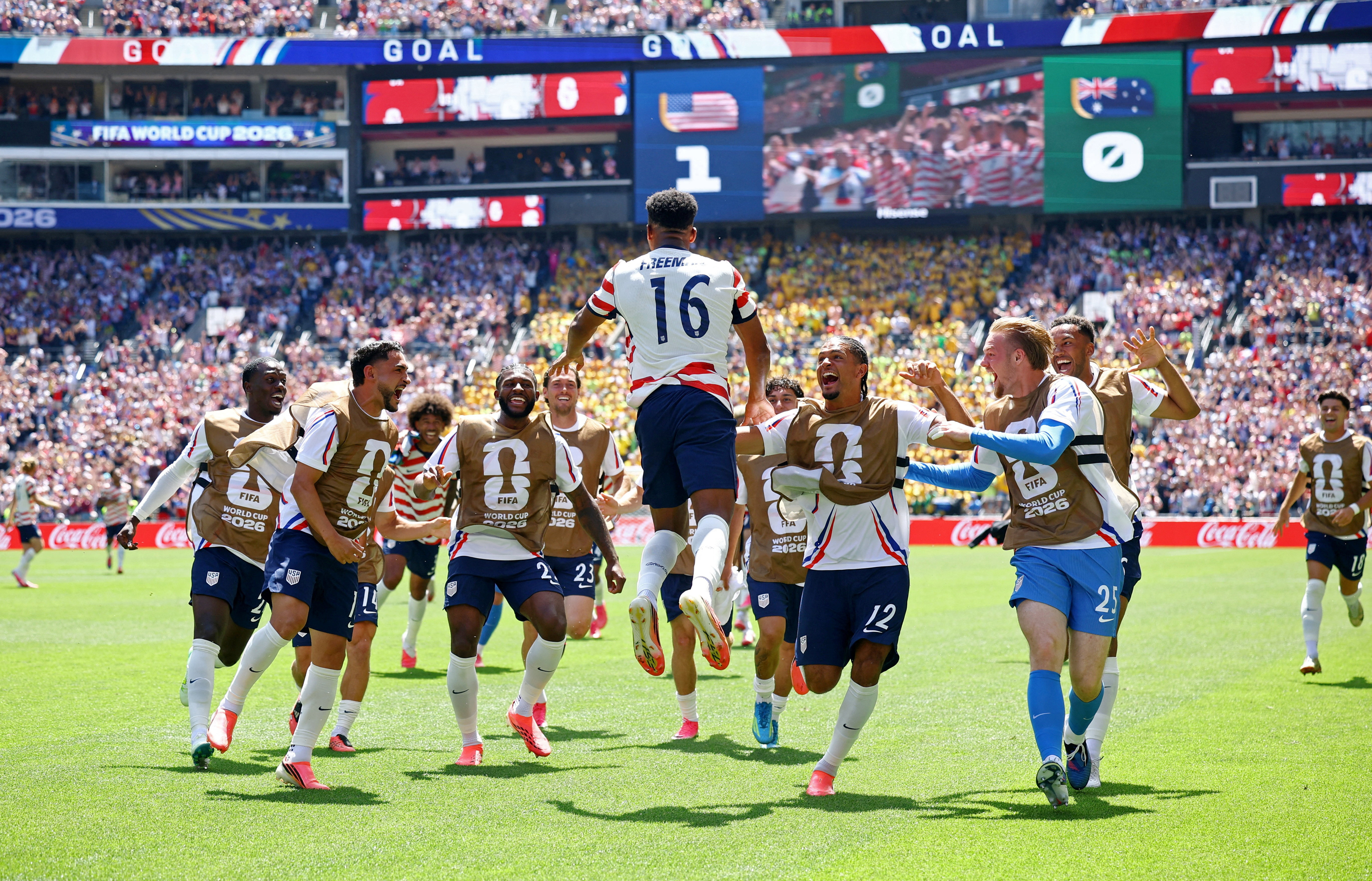 image Group D: US advance to World Cup round of 32 with dominant 2-0 win over Australia