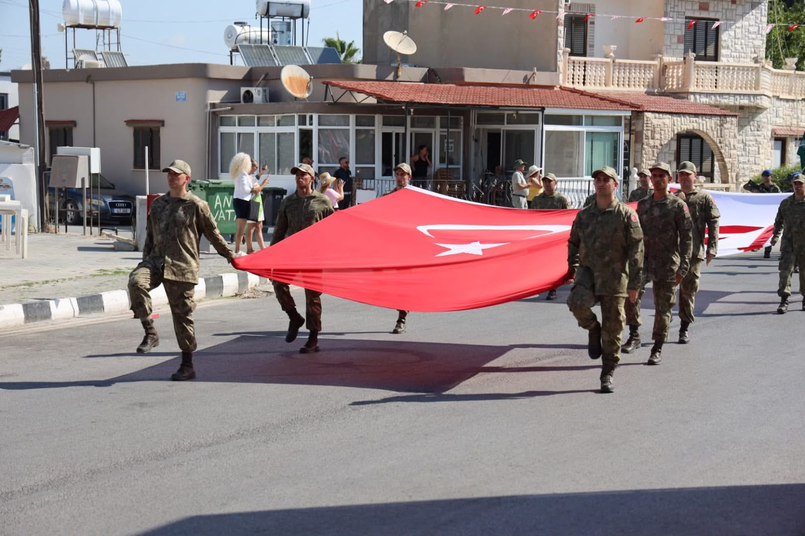 image Turkish VP: Turkey brought peace to Greek Cypriots
