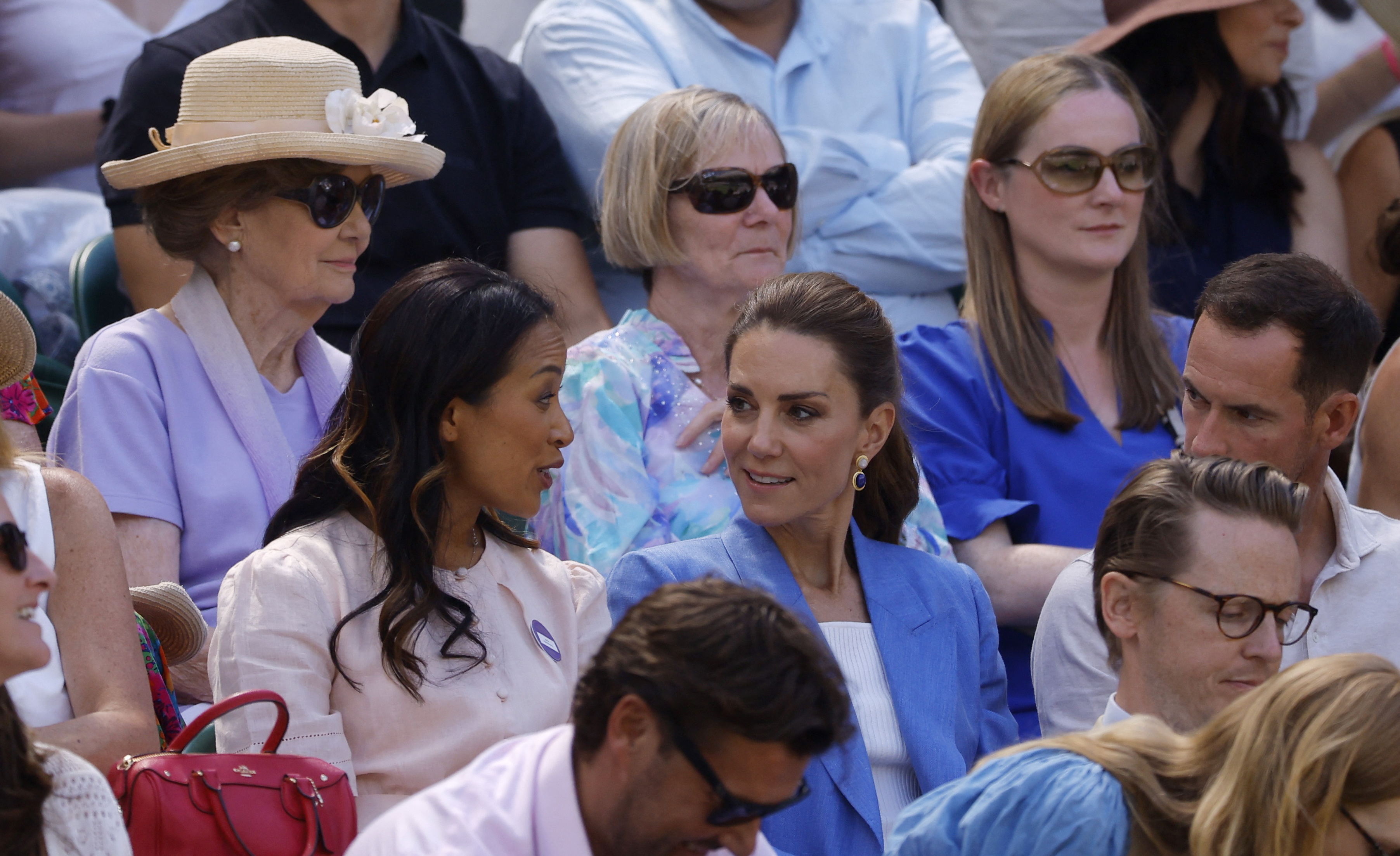 image Princess Kate watches British hopefuls Fery and Swan on Wimbledon visit
