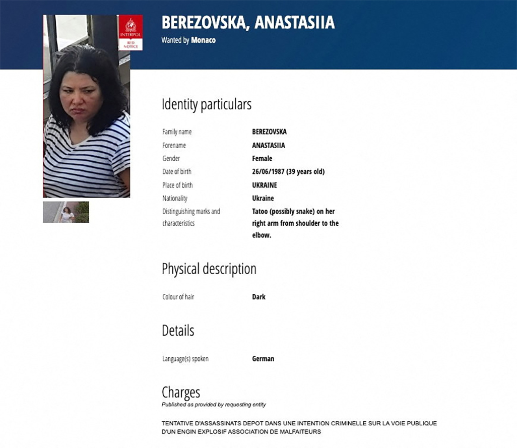 cover Woman suspected in Monaco bombing found shot dead near Kyiv