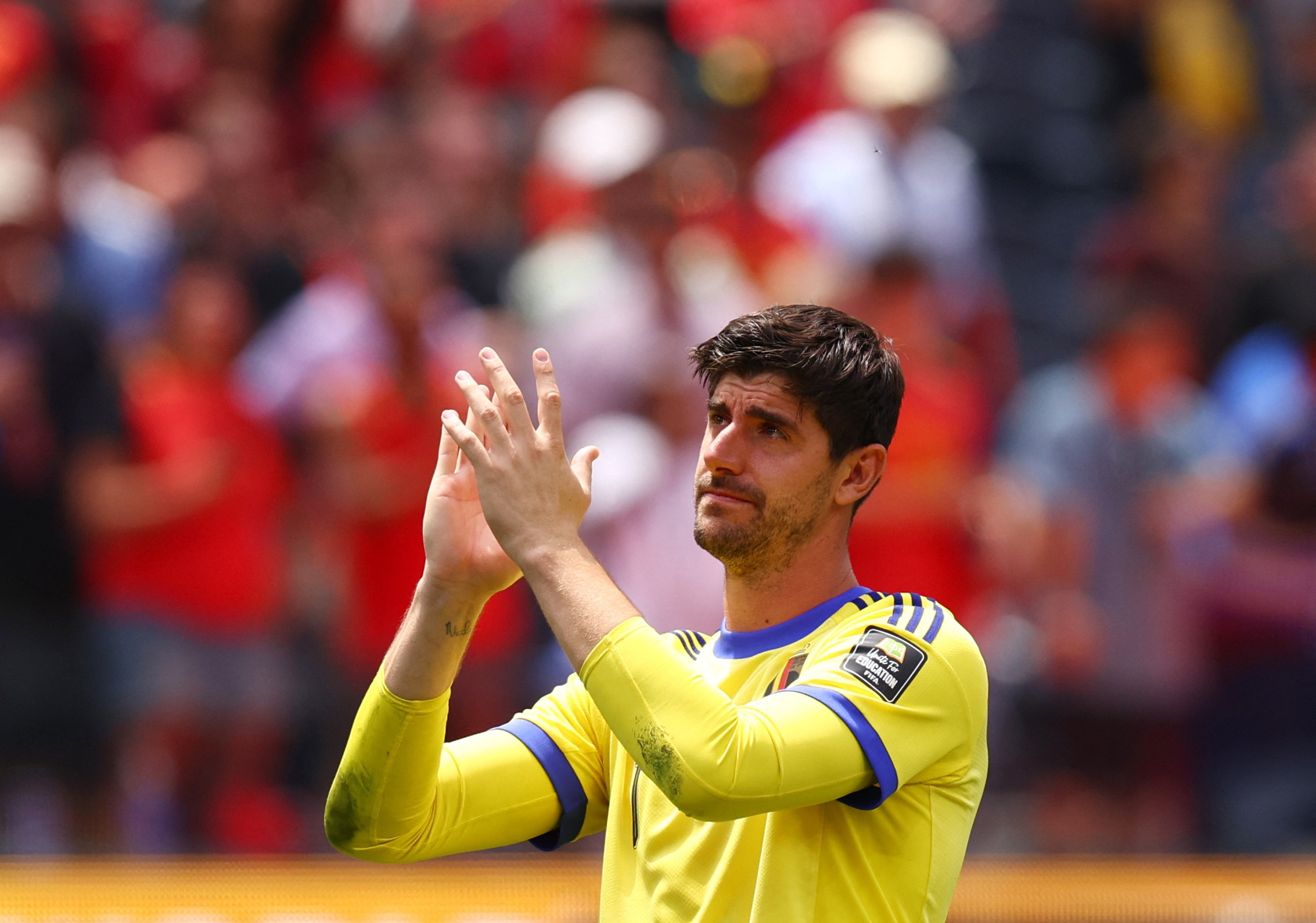 cover Courtois welcomes Van Bommel&#8217;s appointment as Belgium coach