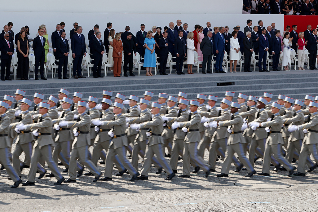 cover France showcases 500 pro-Ukraine troops at Bastille Day