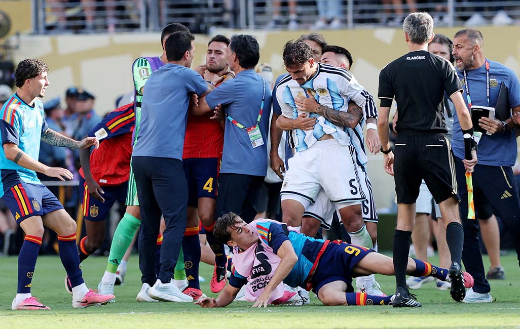 cover FIFA to investigate World Cup final post-match brawl