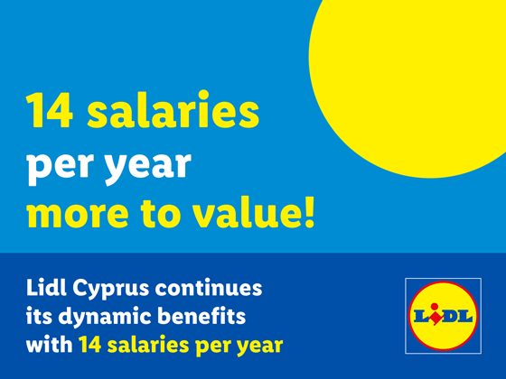 image Lidl Cyprus continues its dynamic benefits with 14 salaries per year
