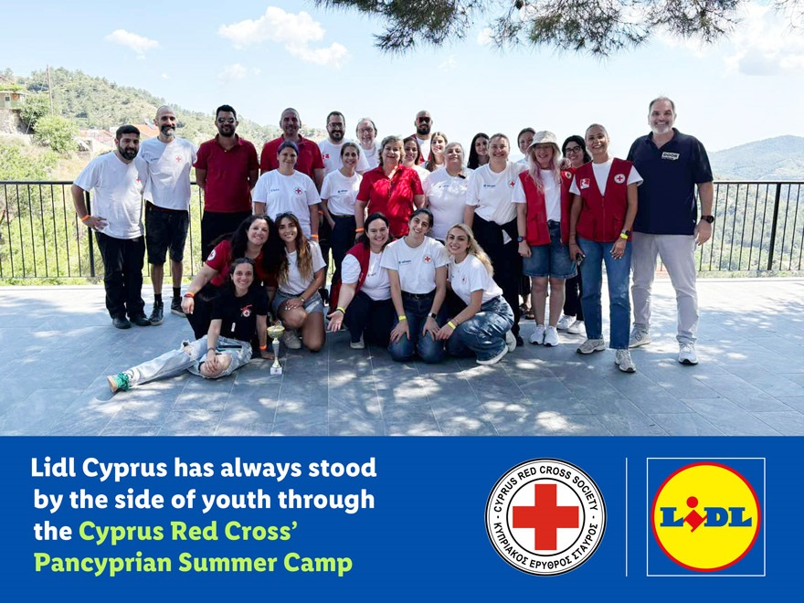 cover Lidl Cyprus has always stood by the side of youth through the Cyprus Red Cross’ Pancyprian Summer Camp