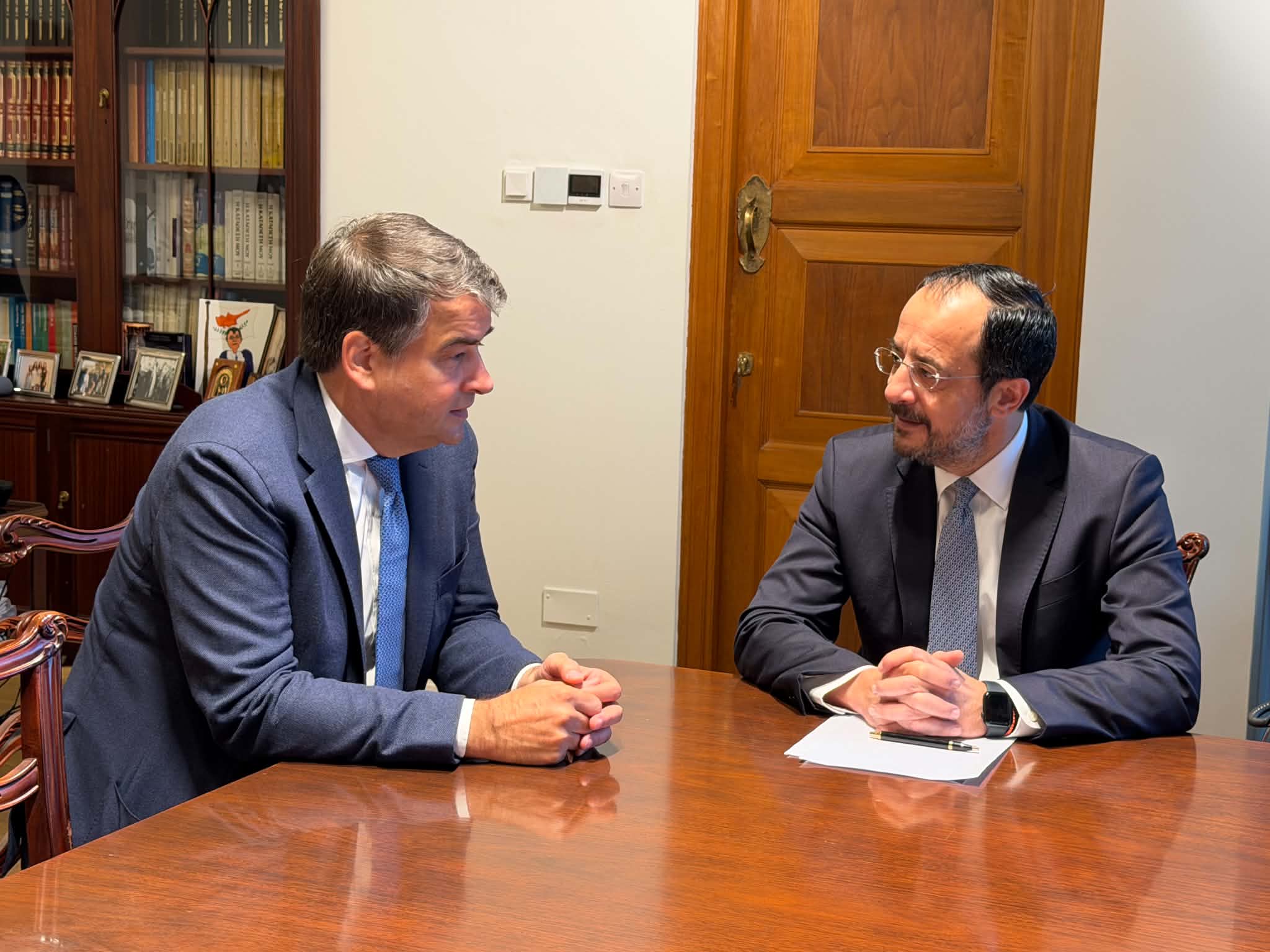 President meets with Fitto at the presidential palace