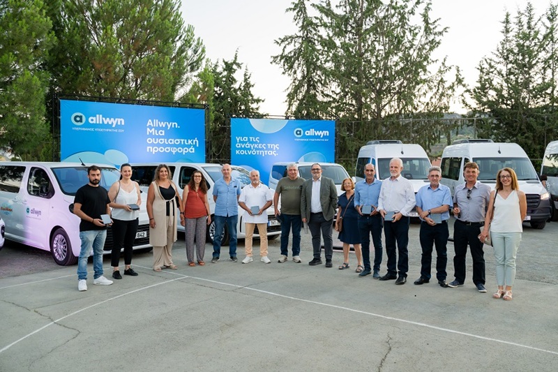 Allwyn Cyprus donates nine vehicles to meet Troodos communities' needs