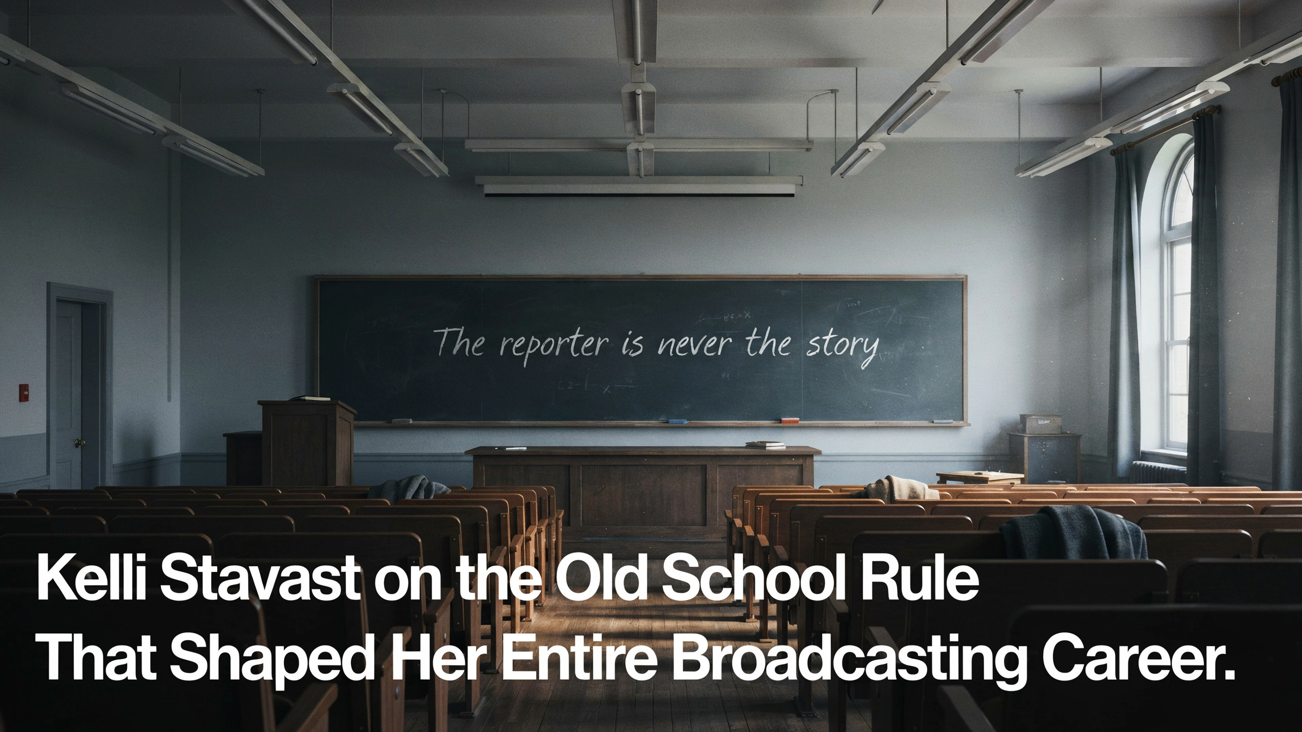 cover Kelli Stavast on the old school rule that shaped her entire broadcasting career