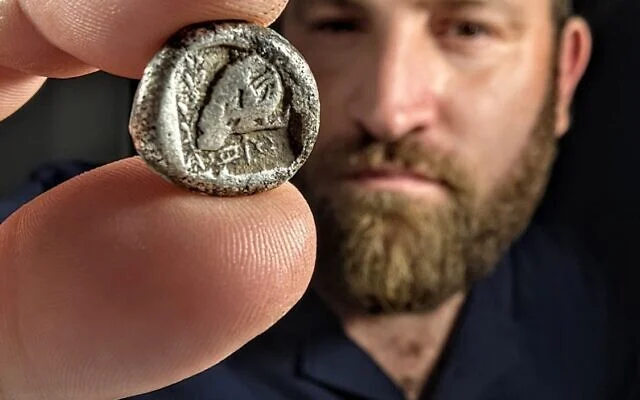 image Rare ancient Cypriot coin discovered in Israel