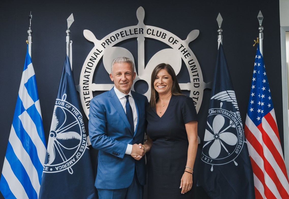 cover Bezantakou becomes first woman to lead Propeller Club Piraeus 