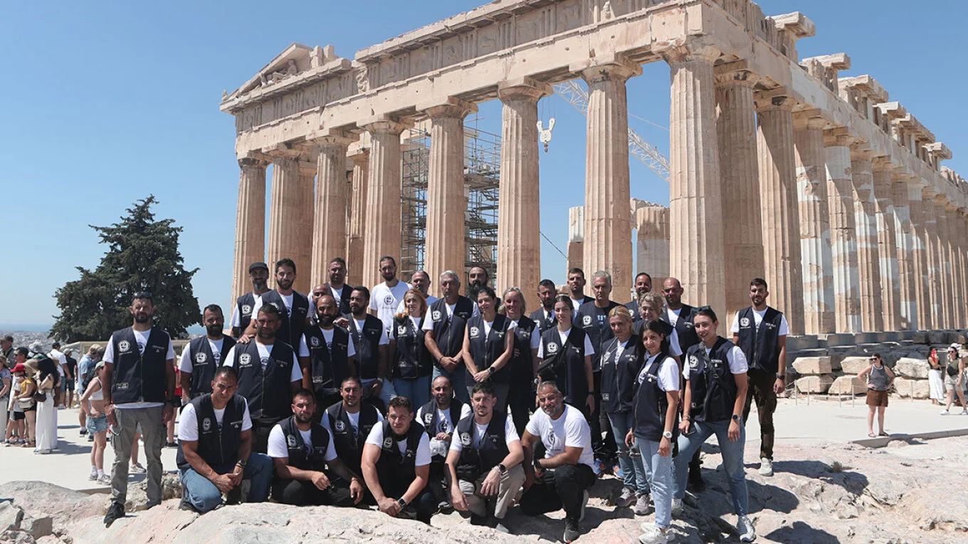image Isaac and Solomou memorial riders reach Acropolis on anniversary tour
