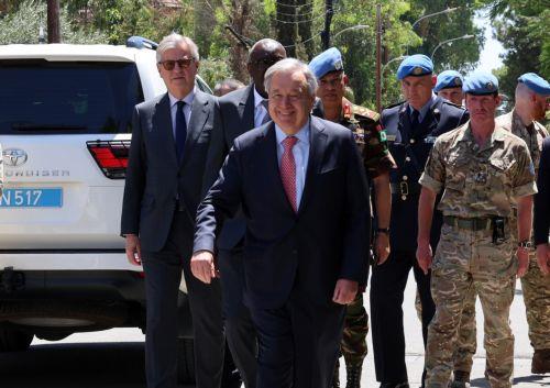 cover Demonstrations held across Nicosia over Guterres visit
