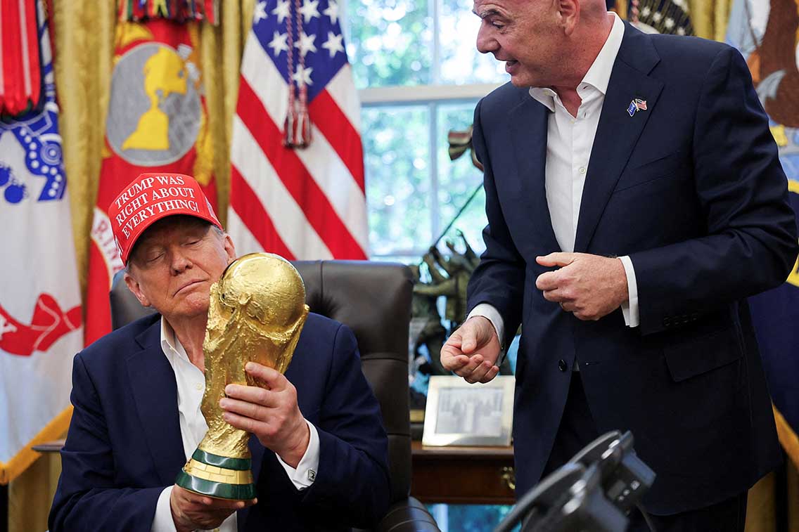 cover A discredited Fifa at the beck and call of a petulant Trump