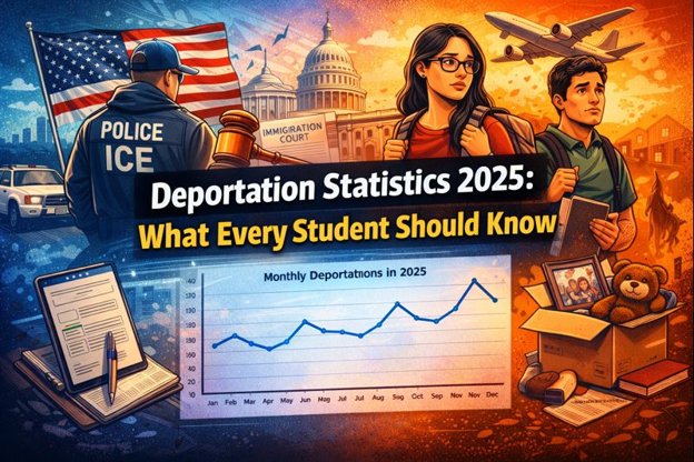 cover Deportation statistics 2025: What U.S. students should know about court backlogs and removals