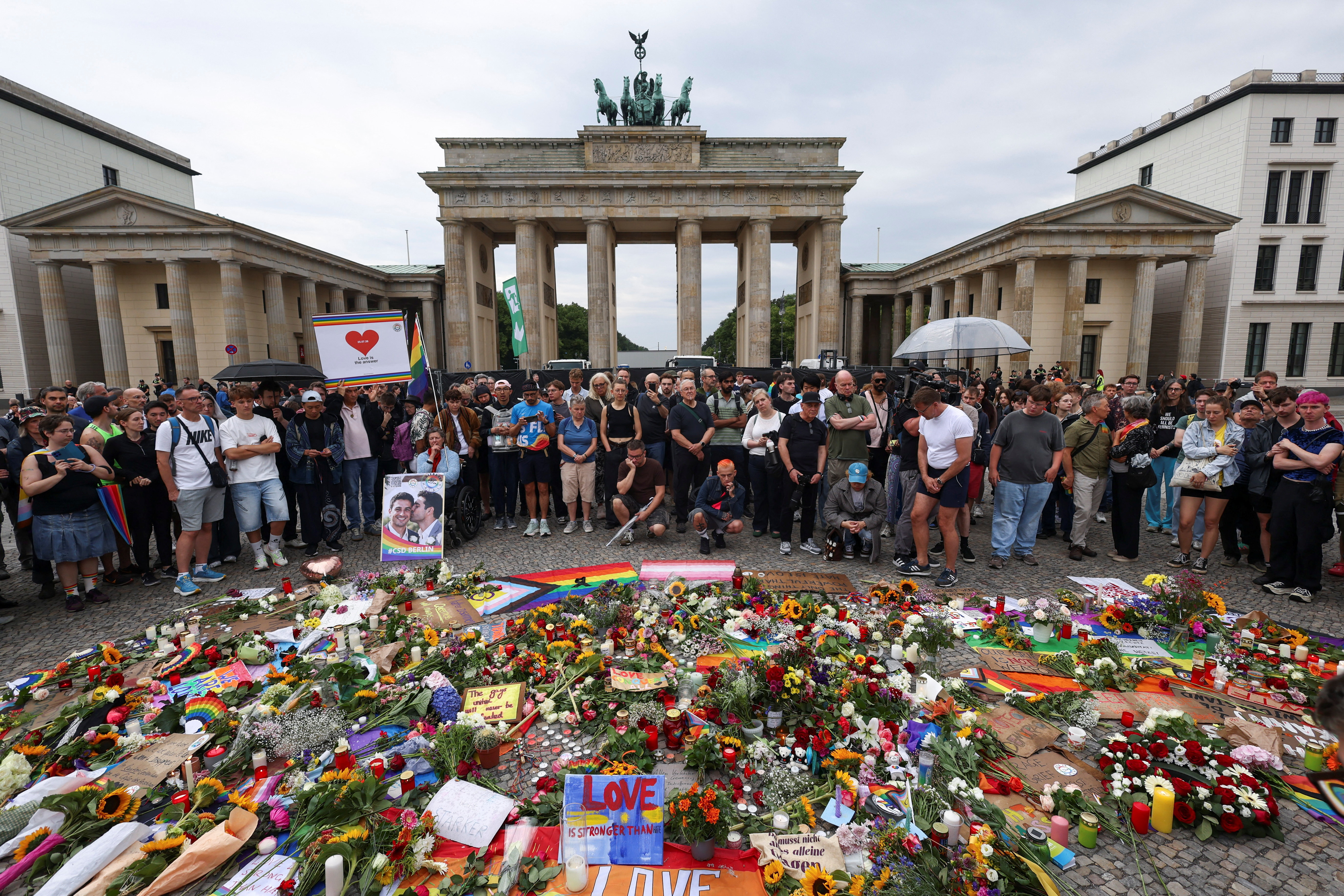 image Suspect in Berlin Pride attack shot dead by police in Berlin suburb, broadcaster says