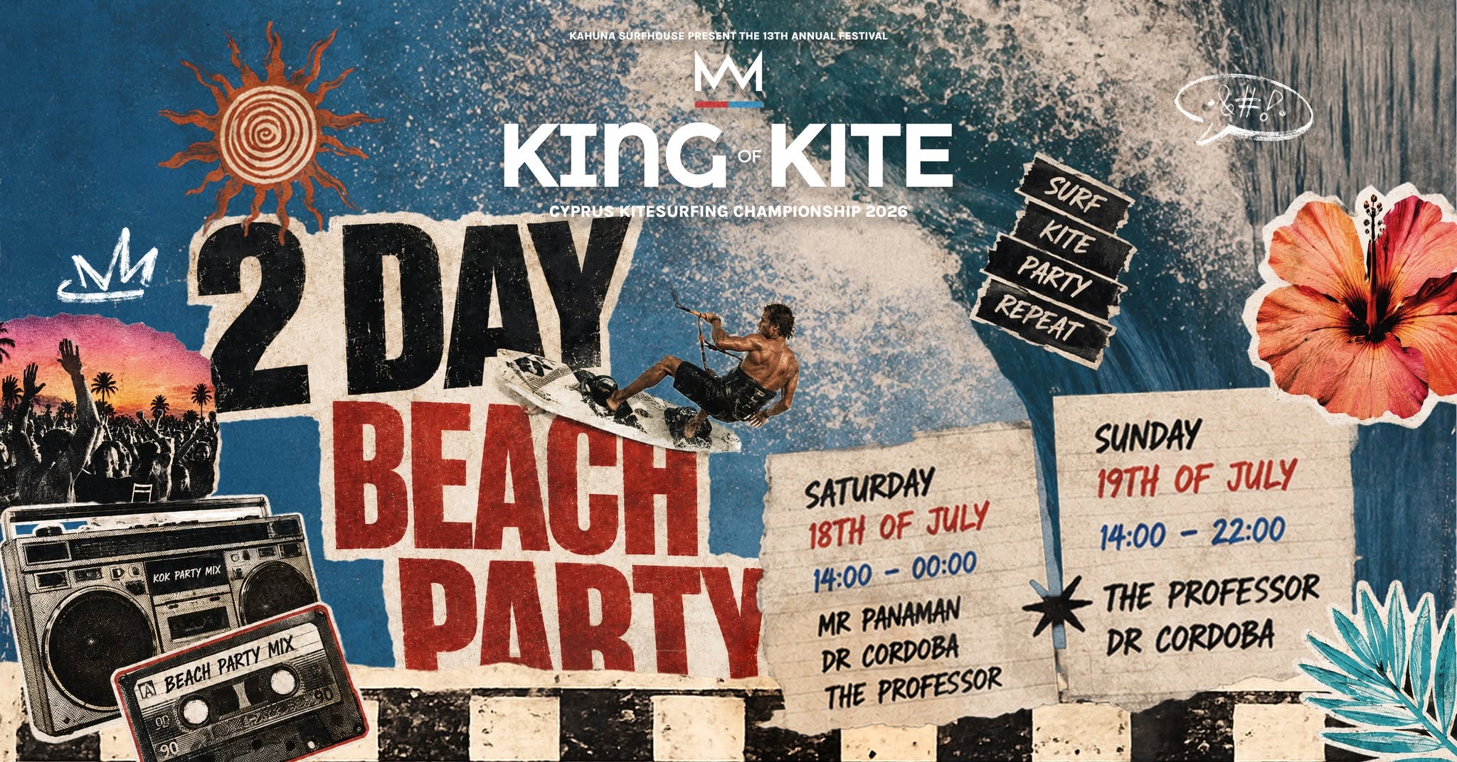 cover A beach party with a dose of kitesurfing