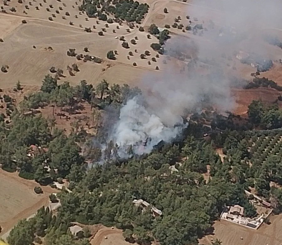 Wildfire in Pyrga brought under control