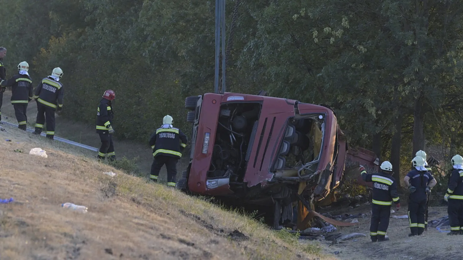 cover Twelve killed in bus crash in Hungary