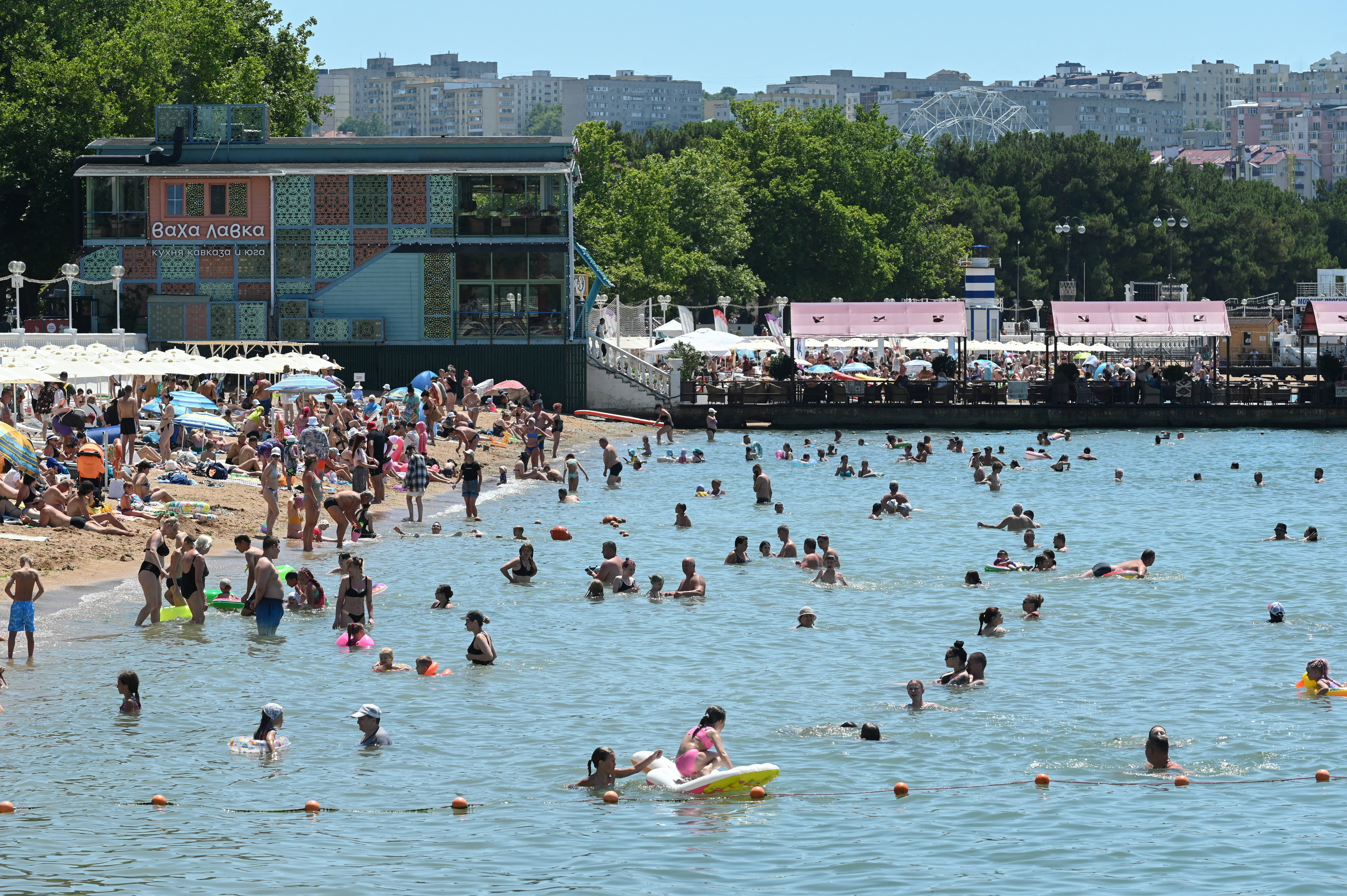 Russia says Ukrainian drone struck Gelendzhik beach, killing seven and injuring dozens
