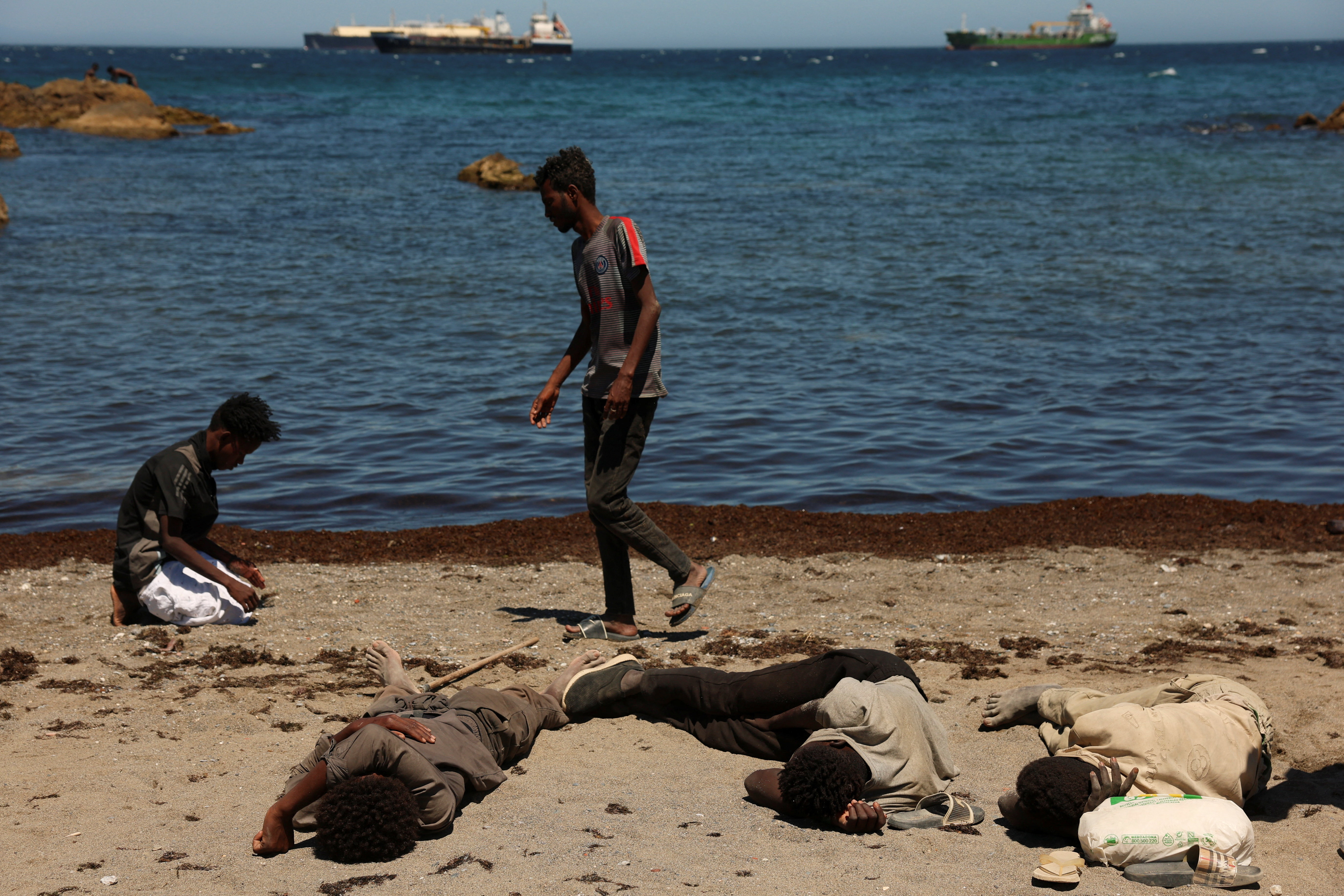 image The viral videos that inspired tens of thousands to swim to Spain’s Ceuta