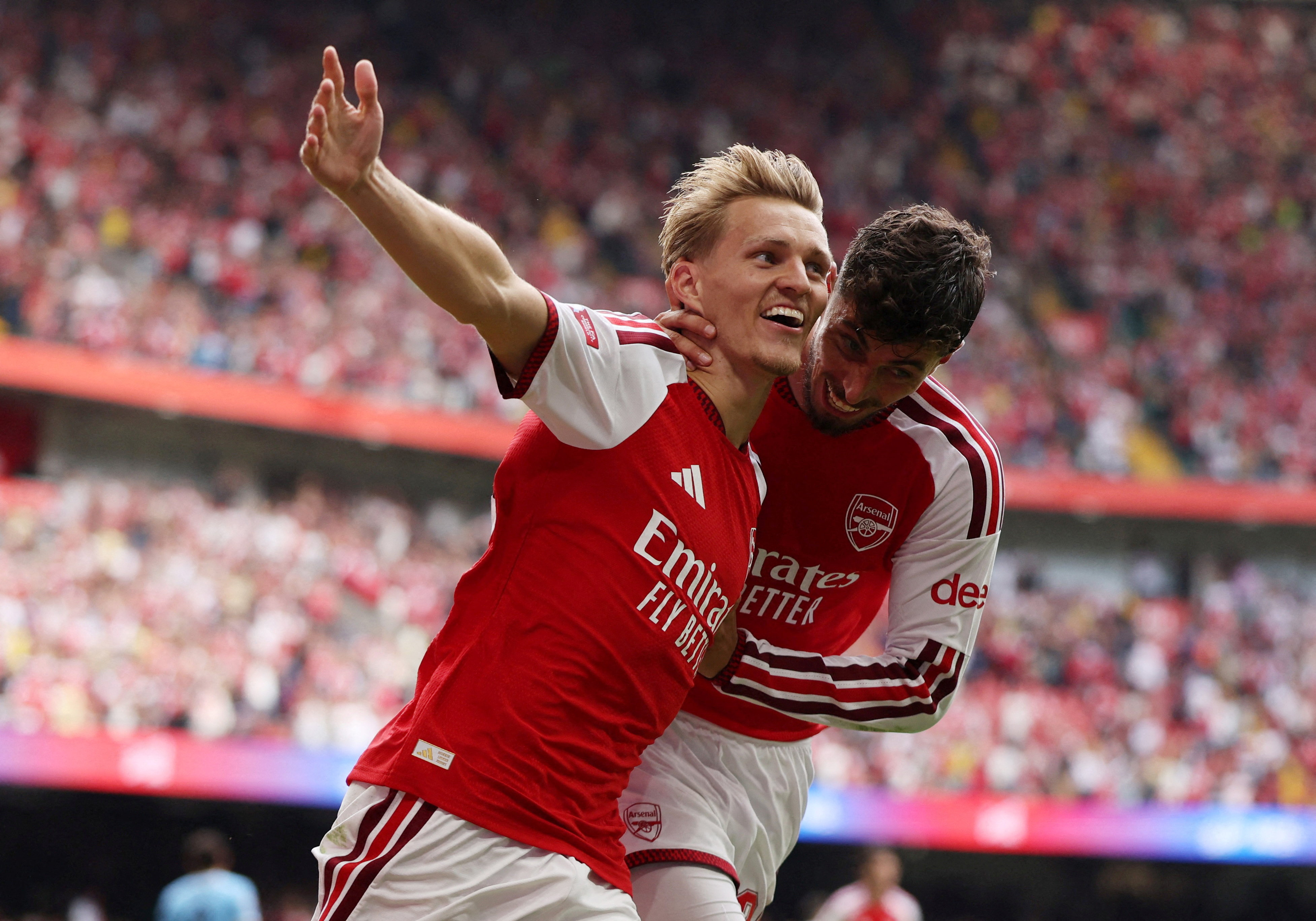 image Arsenal beat Man City 3-0 to win Community Shield