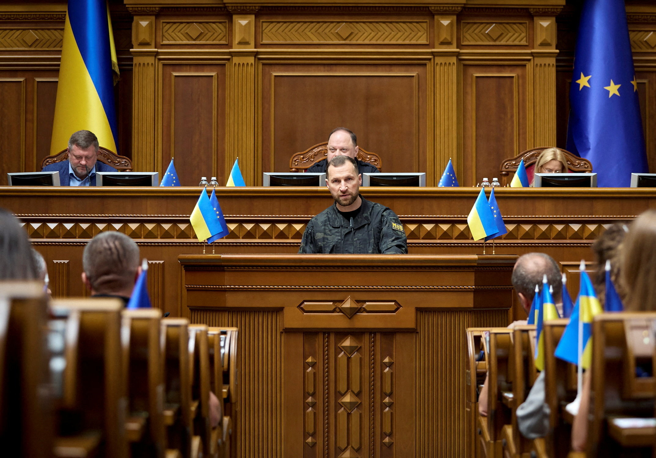 cover Ousted Ukraine defence minister calls for wartime elections