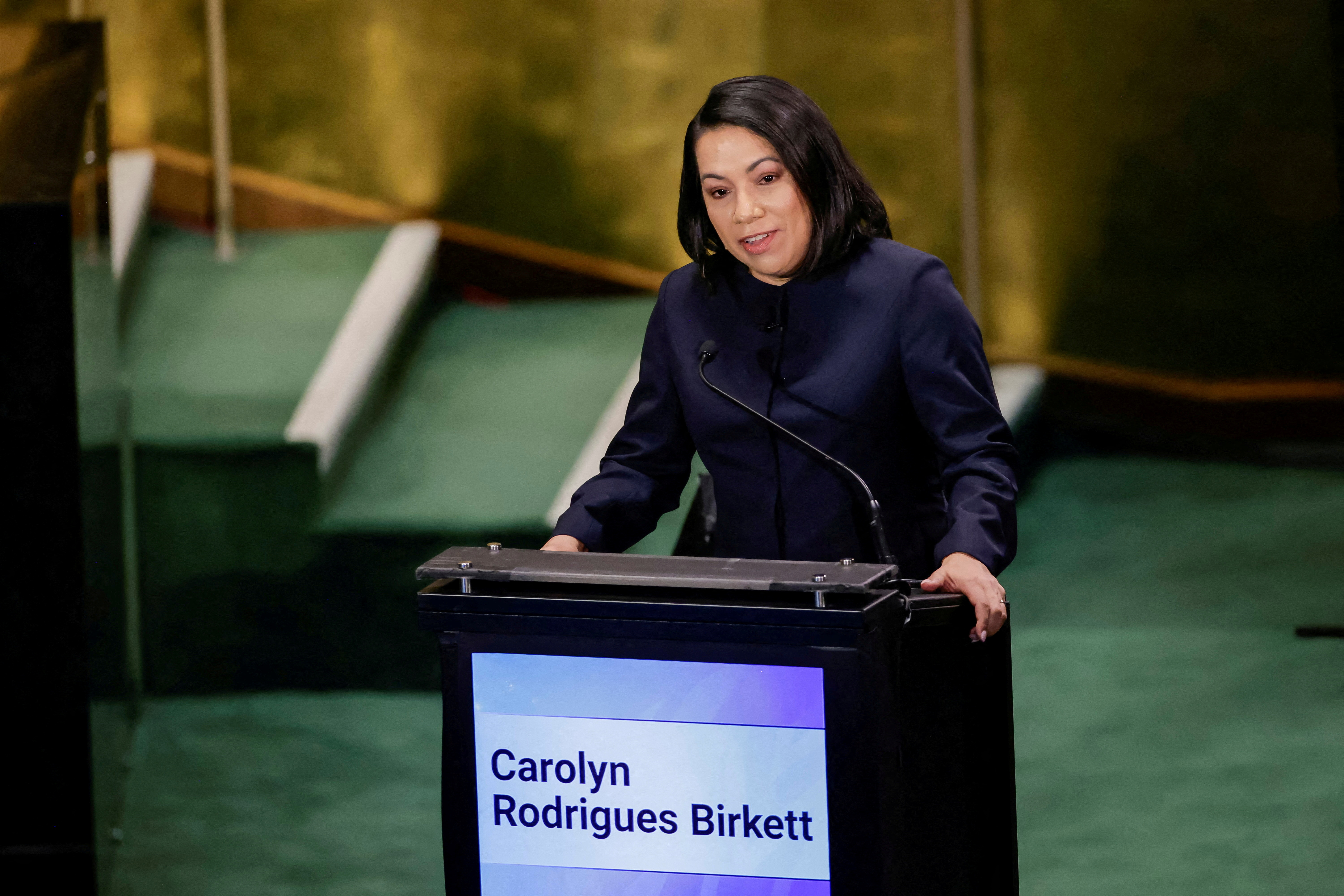 image Guyana&#8217;s Birkett emerges as leader in informal poll for next UN chief