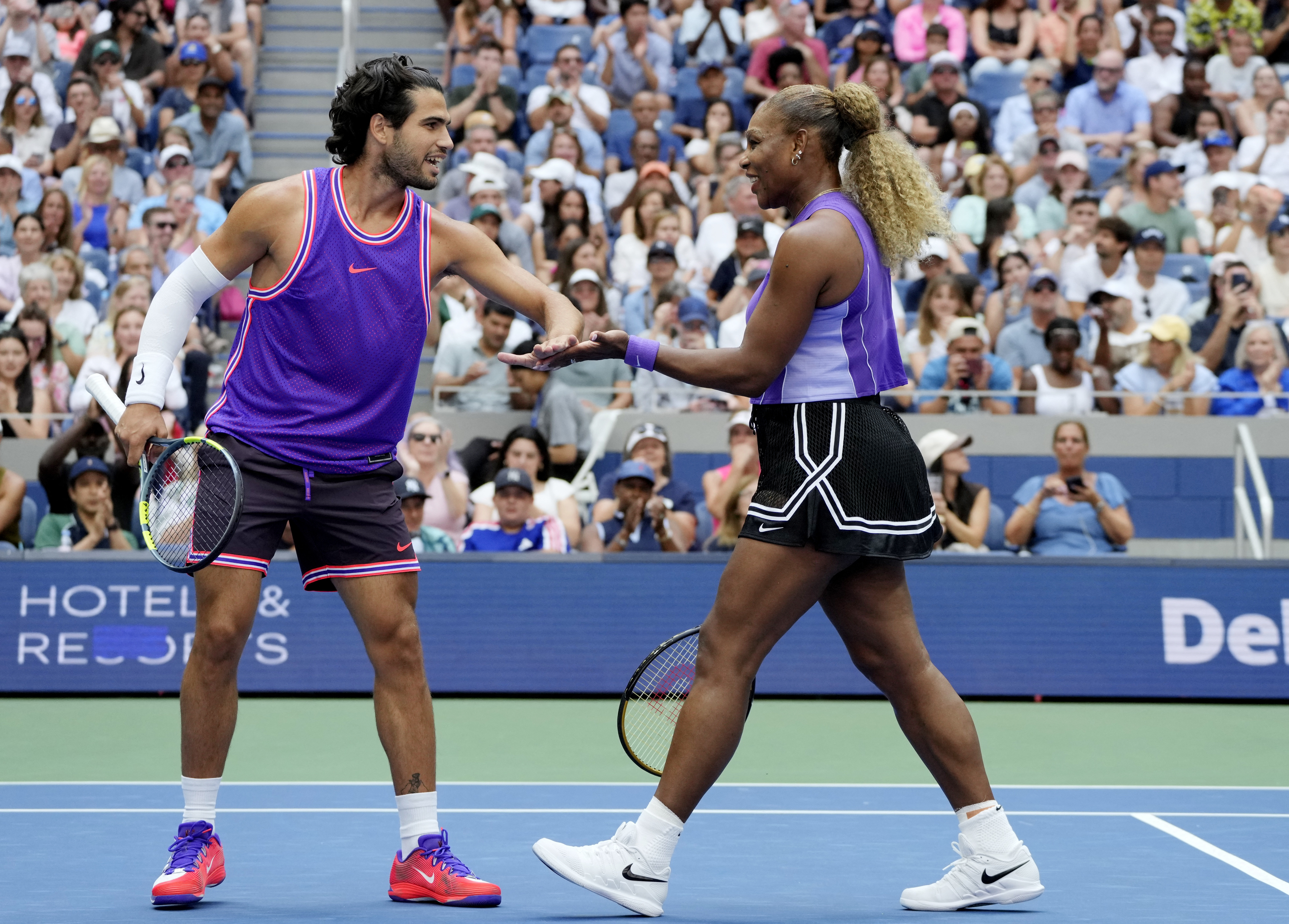 cover Serena and Alcaraz exit US Open mixed doubles