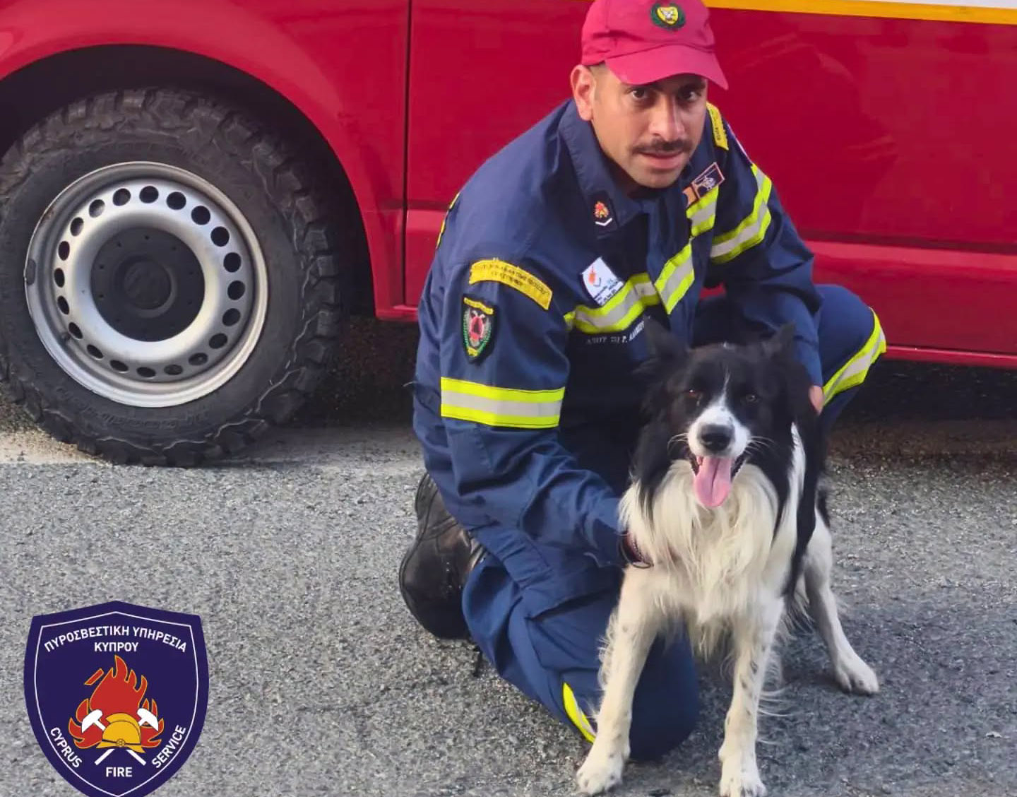 cover Fire brigade honours its search and rescue dogs