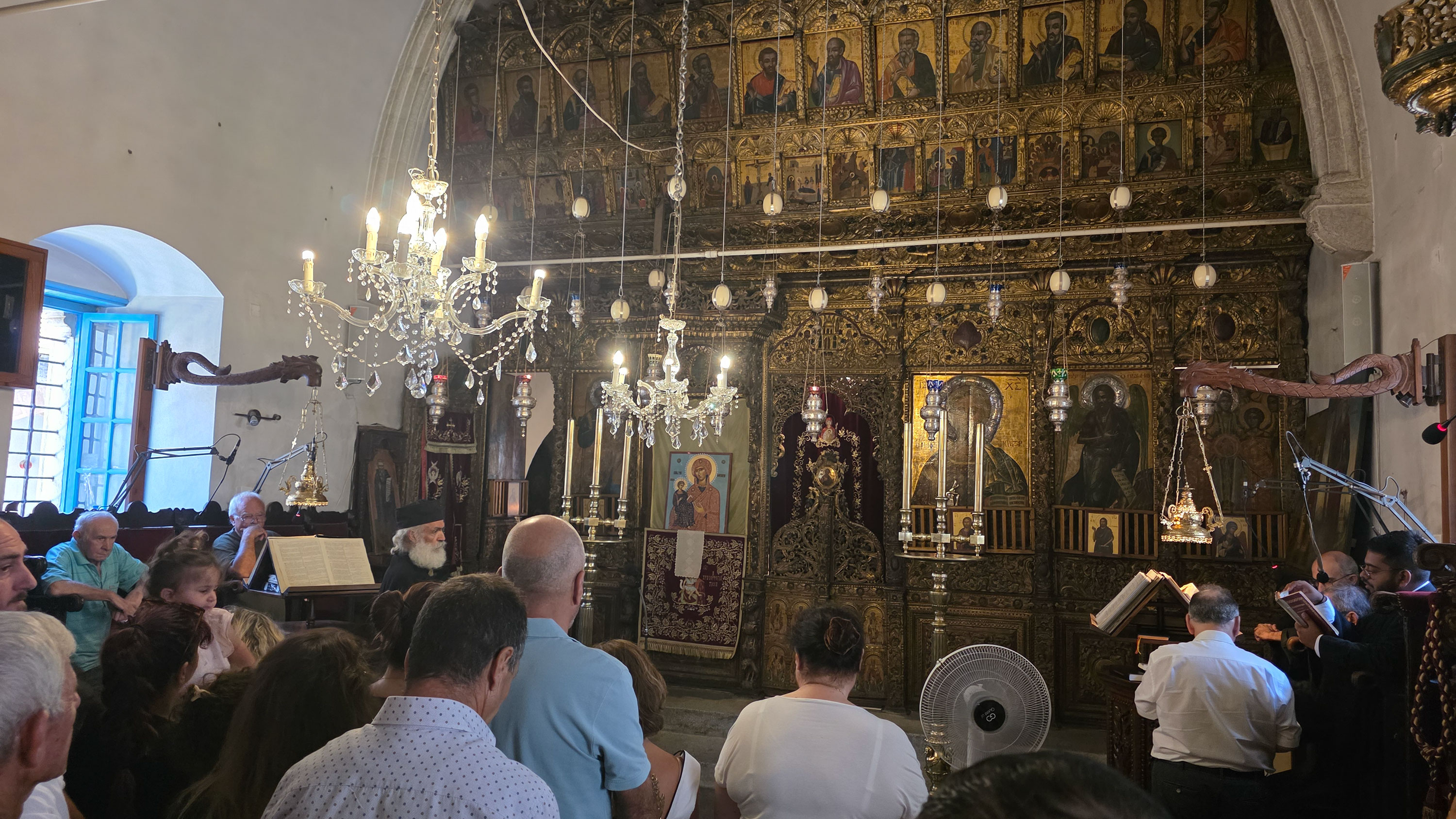 Paphos, Virgin Mary, vespers, liturgy, Dormition