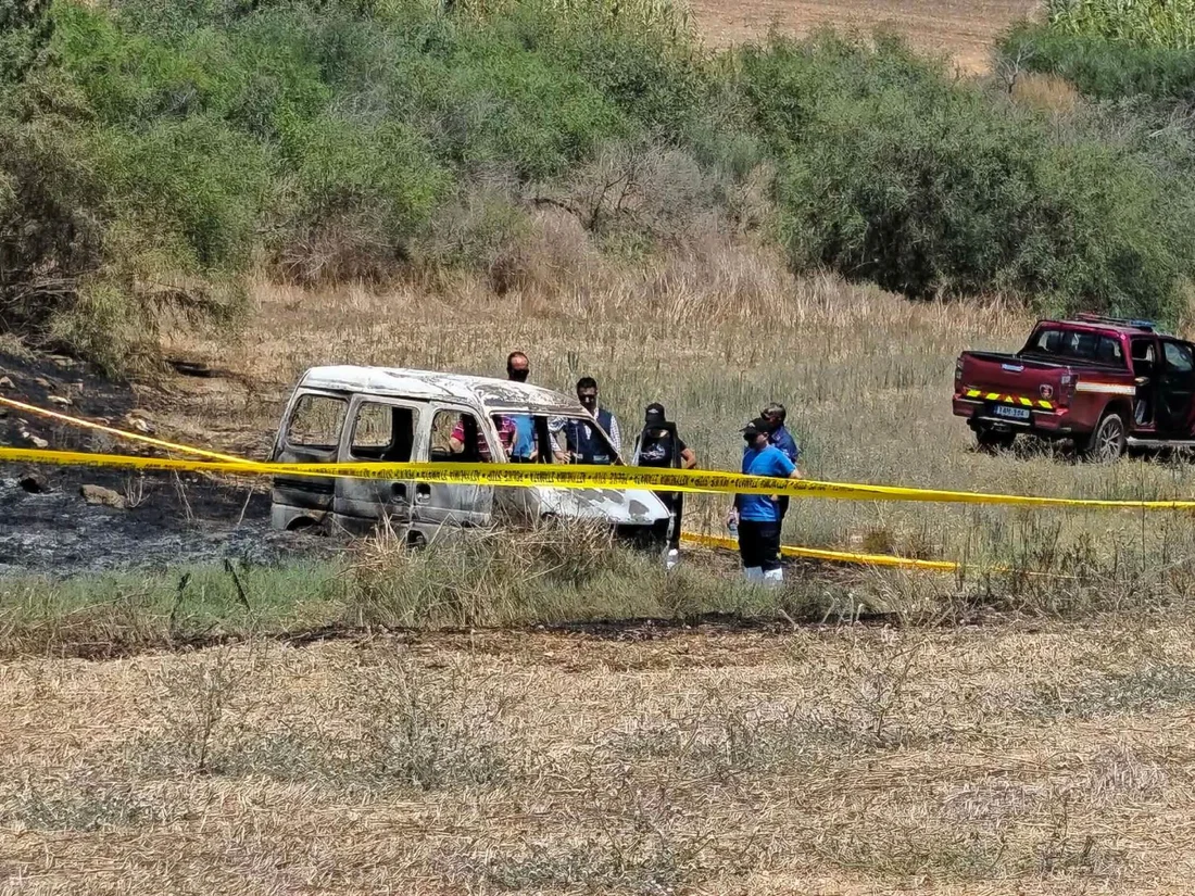 cover British pensioner burnt to death after vehicle caught fire in Avgorou