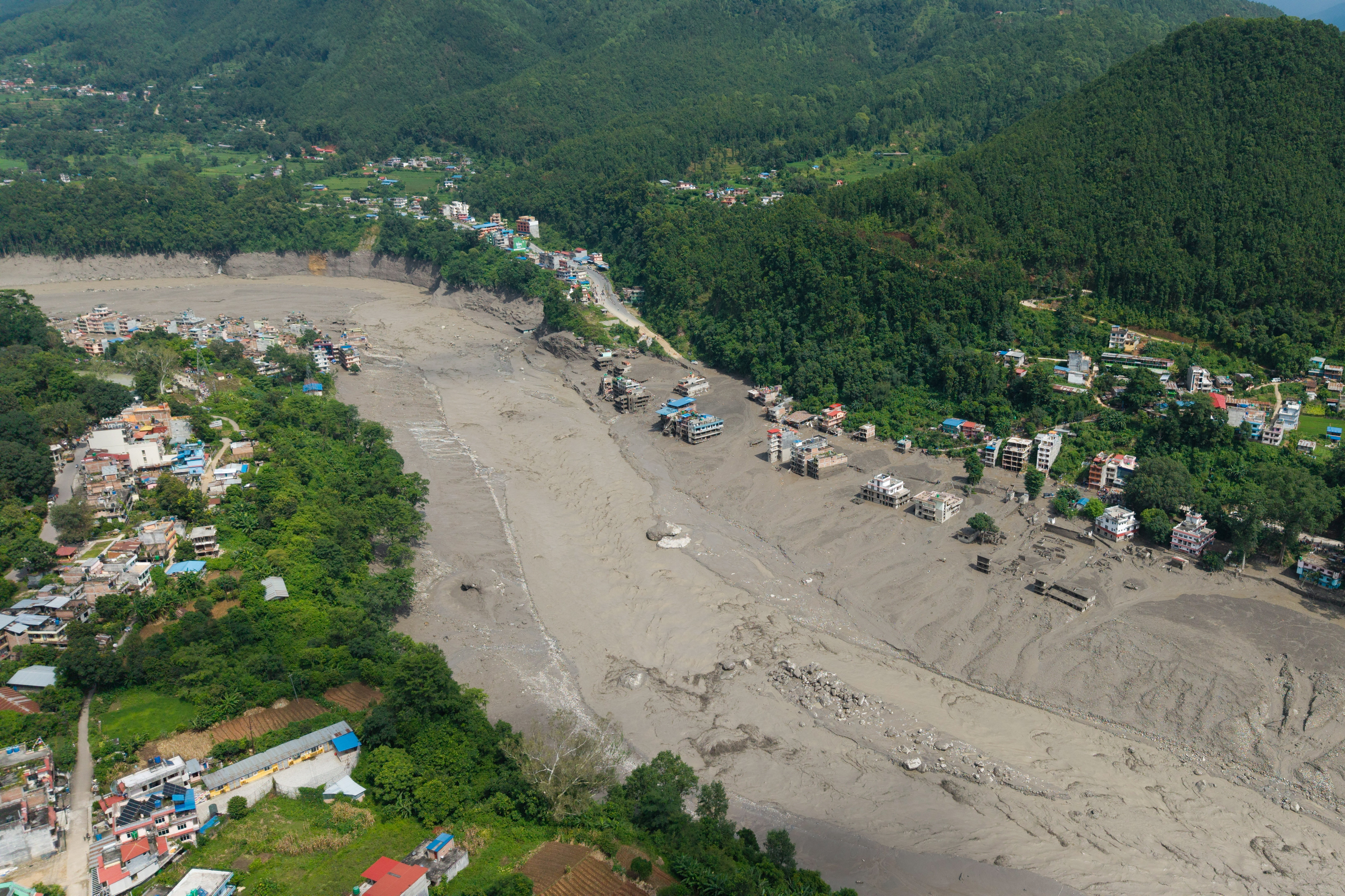 image Hundreds missing after devastating flood hits Nepal-Tibet border