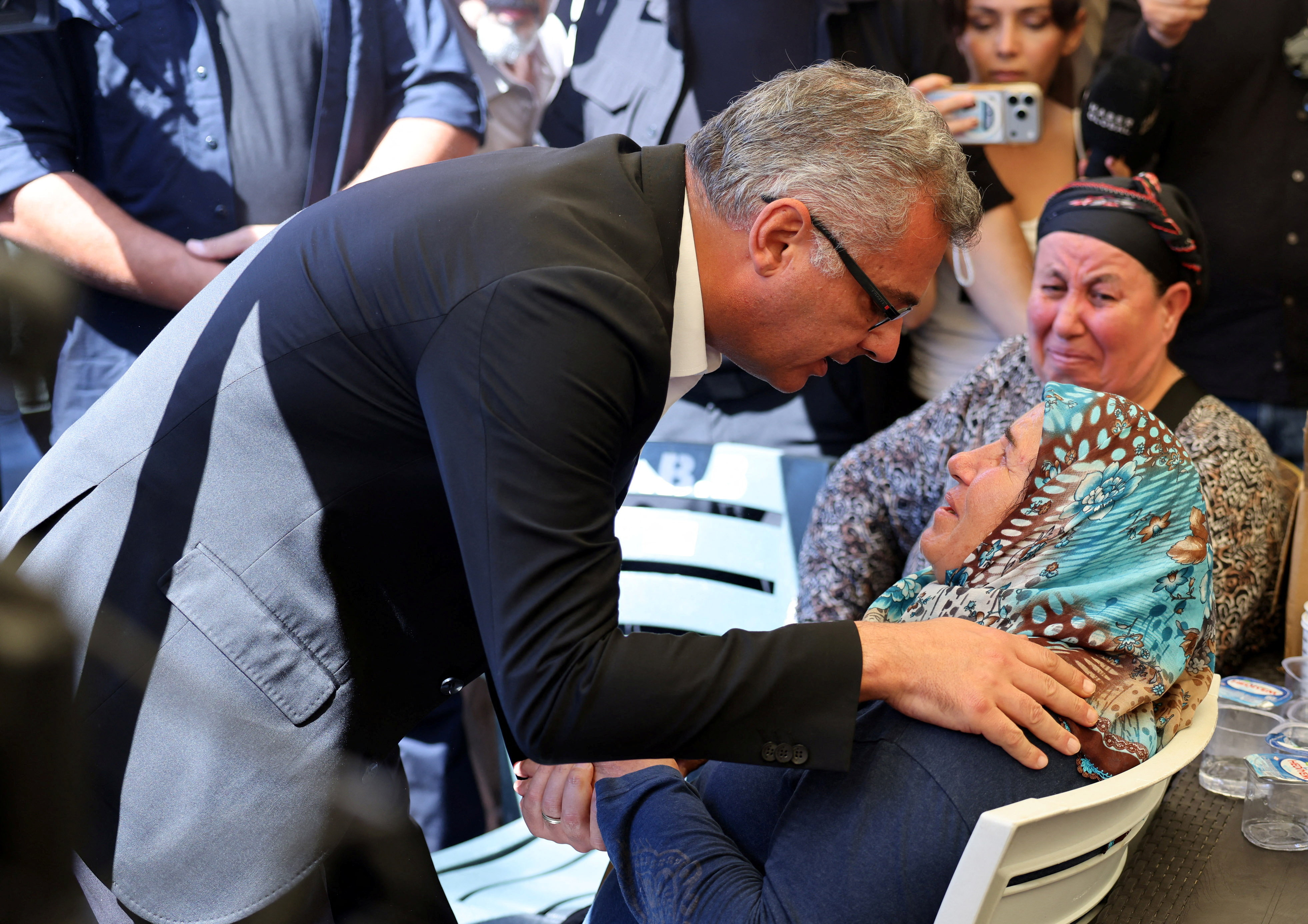cover Erhurman meets families of missing at Kyrenia port