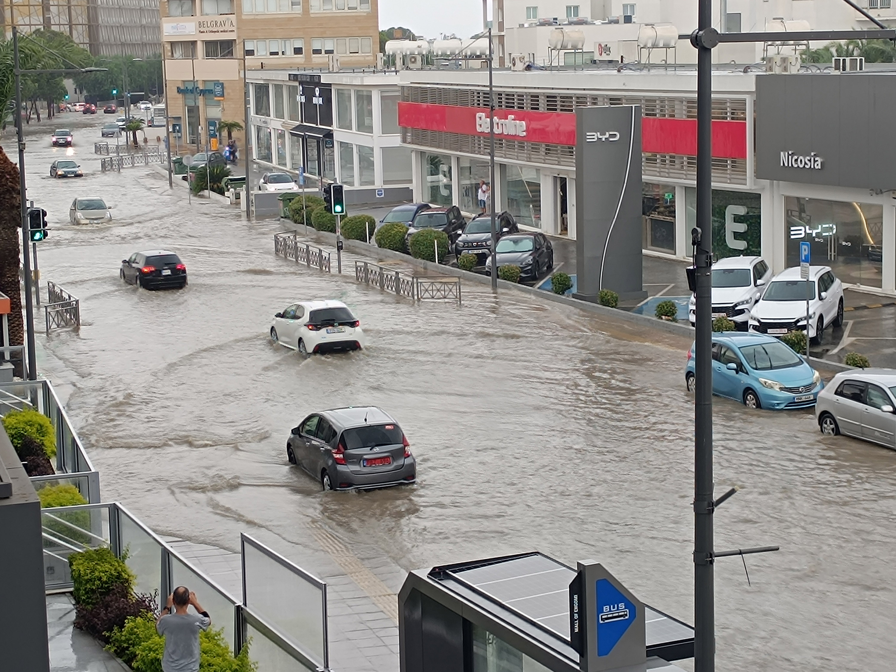 cover Nicosia hit by heavy rains