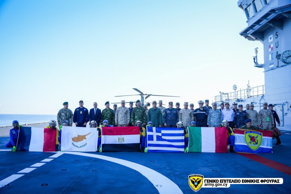 cover Multinational Medusa exercise with Cyprus concludes off Crete