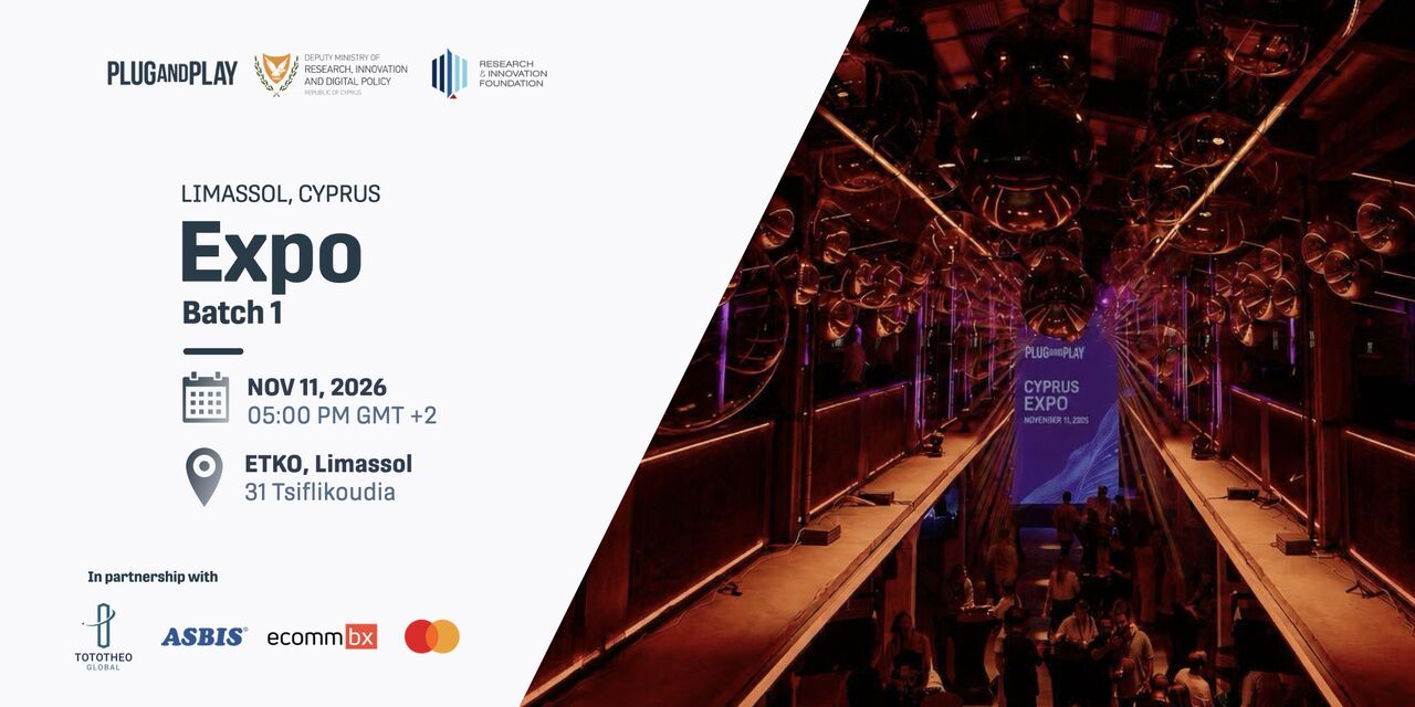 cover Plug and Play Cyprus to host first innovation expo in Limassol