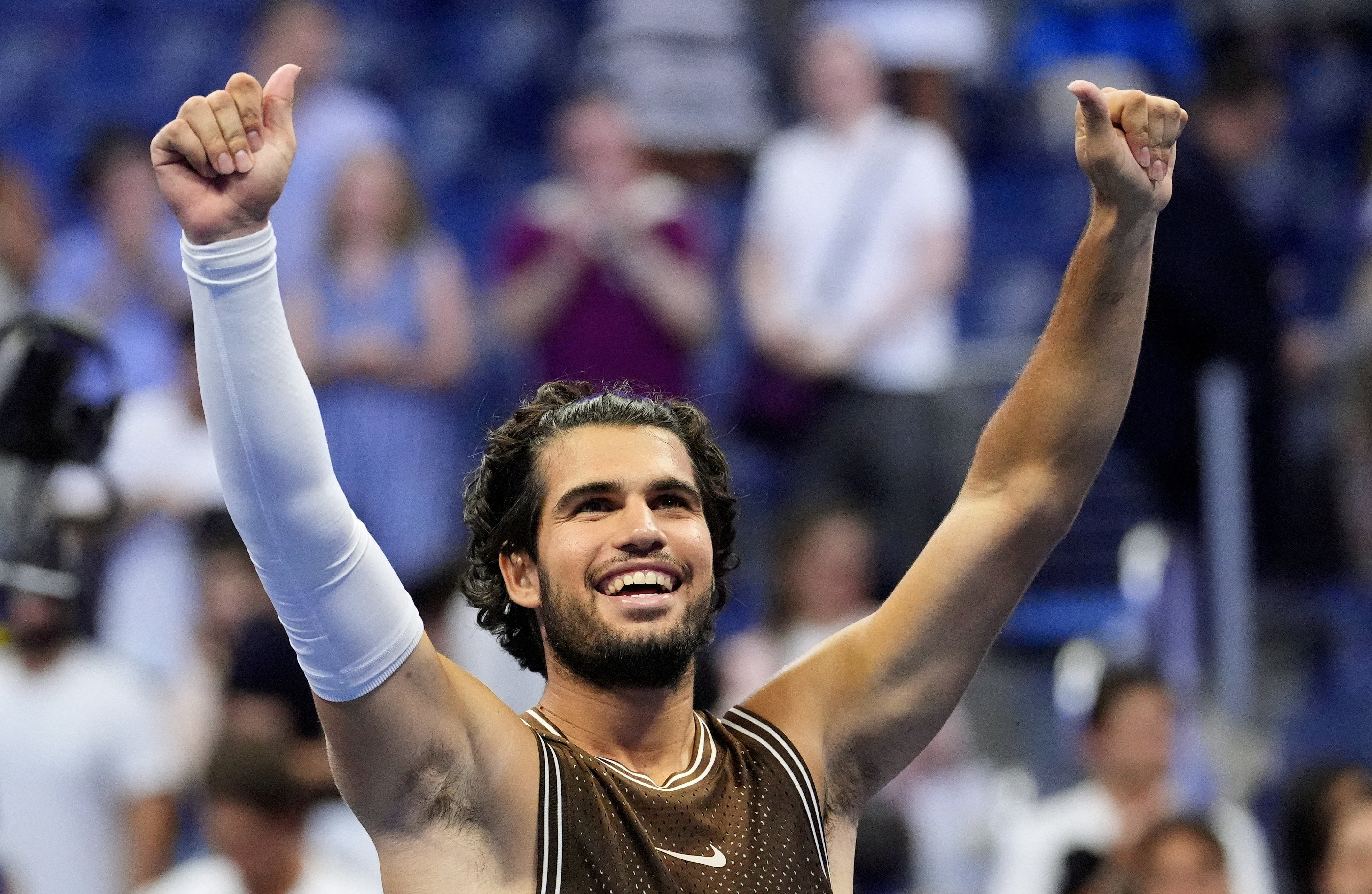 image Alcaraz passes injury test as Sabalenka cruises at US Open