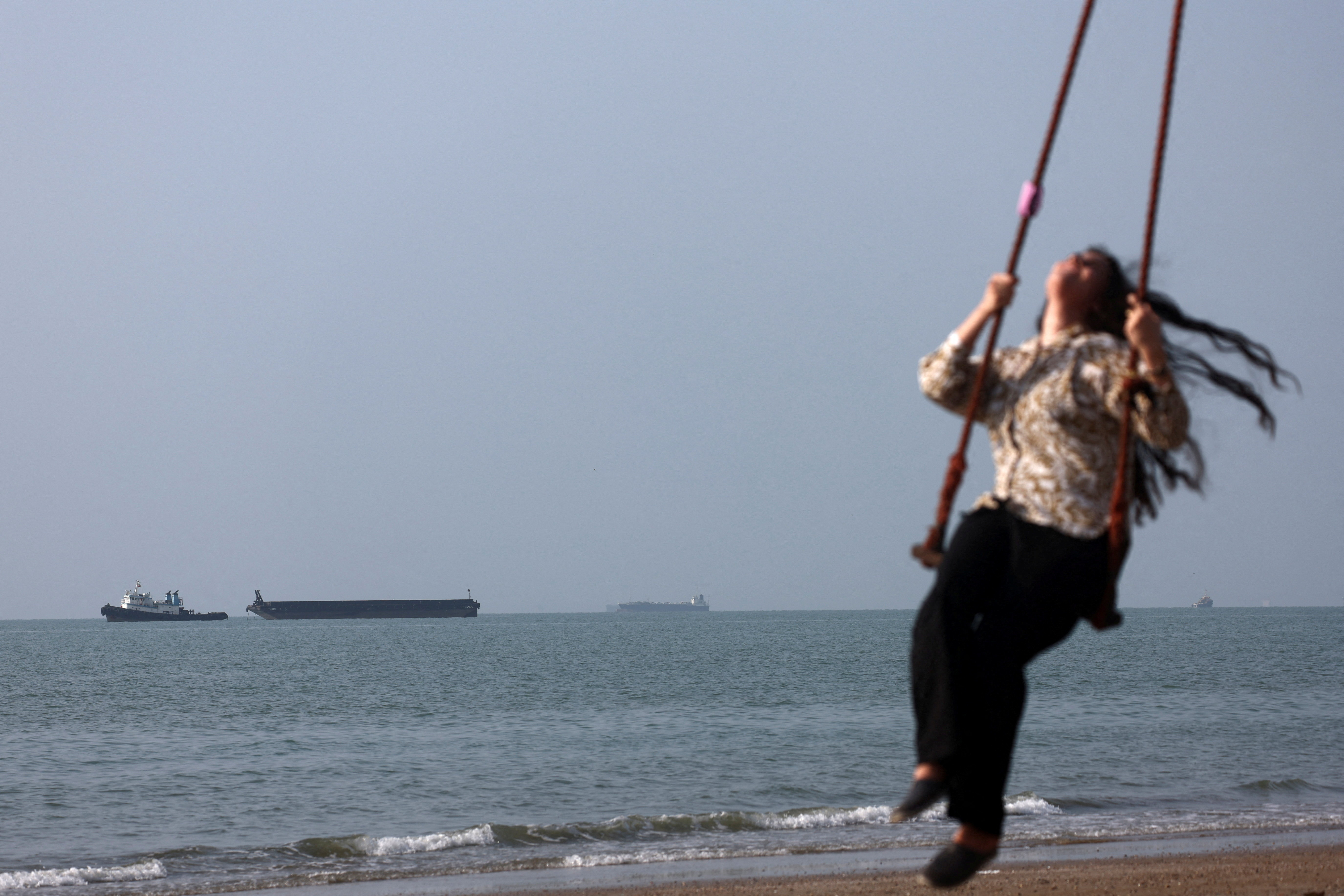 image Iranian tanker hit by US attack near Kharg Island
