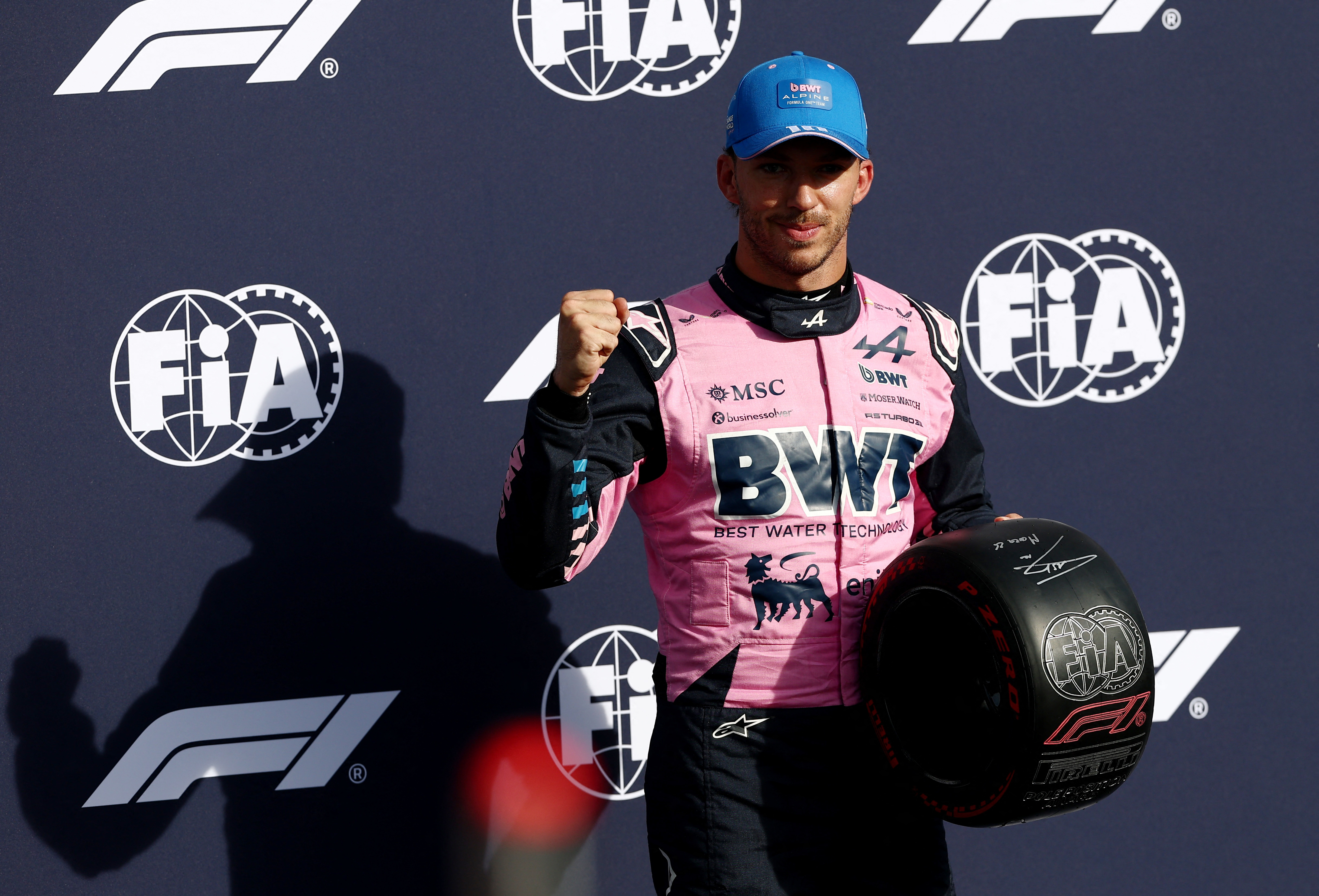 cover Alpine&#8217;s Gasly takes stunning first pole at Monza