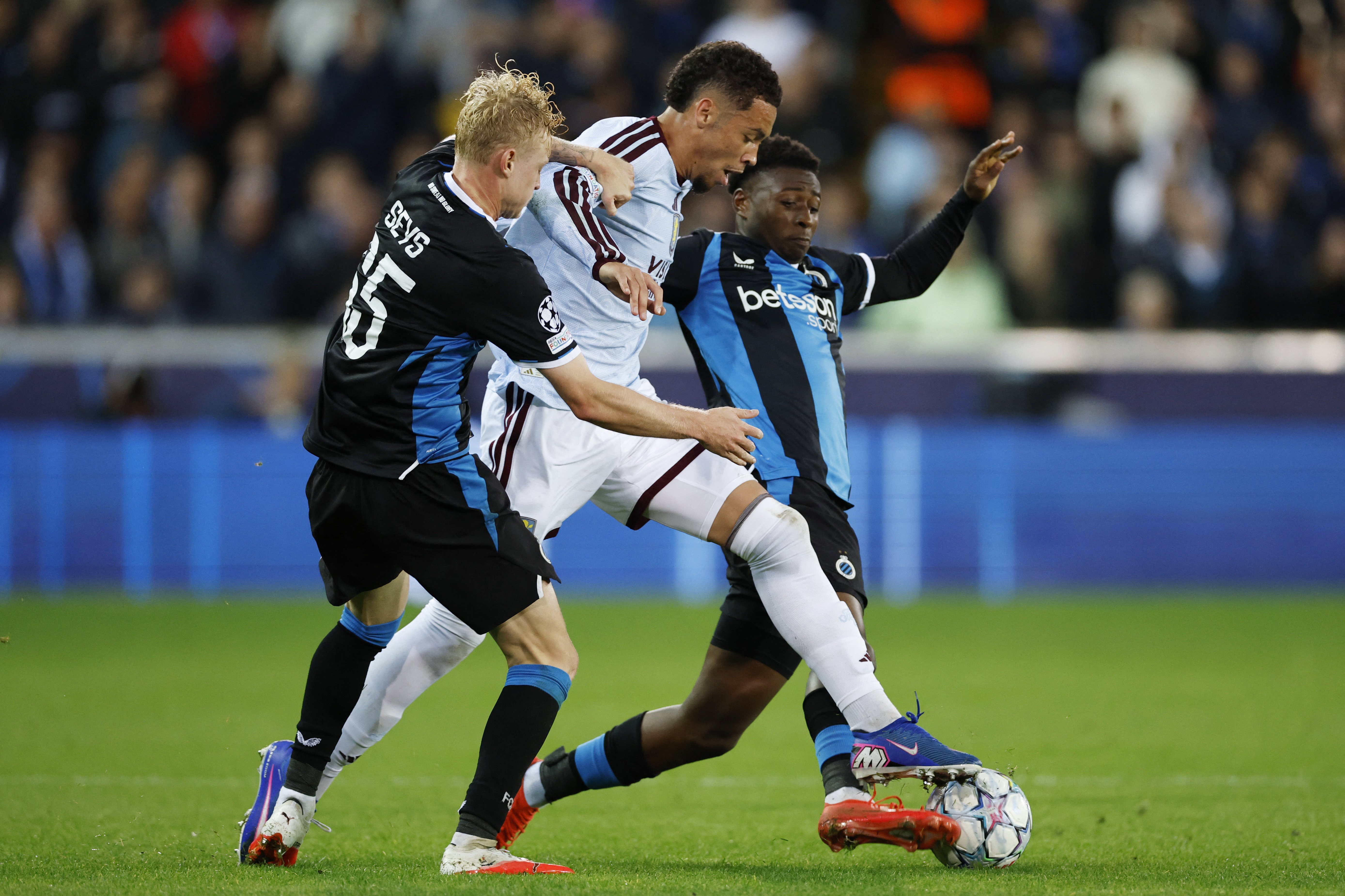 cover Villa edge past Brugge to revive Championship campaign