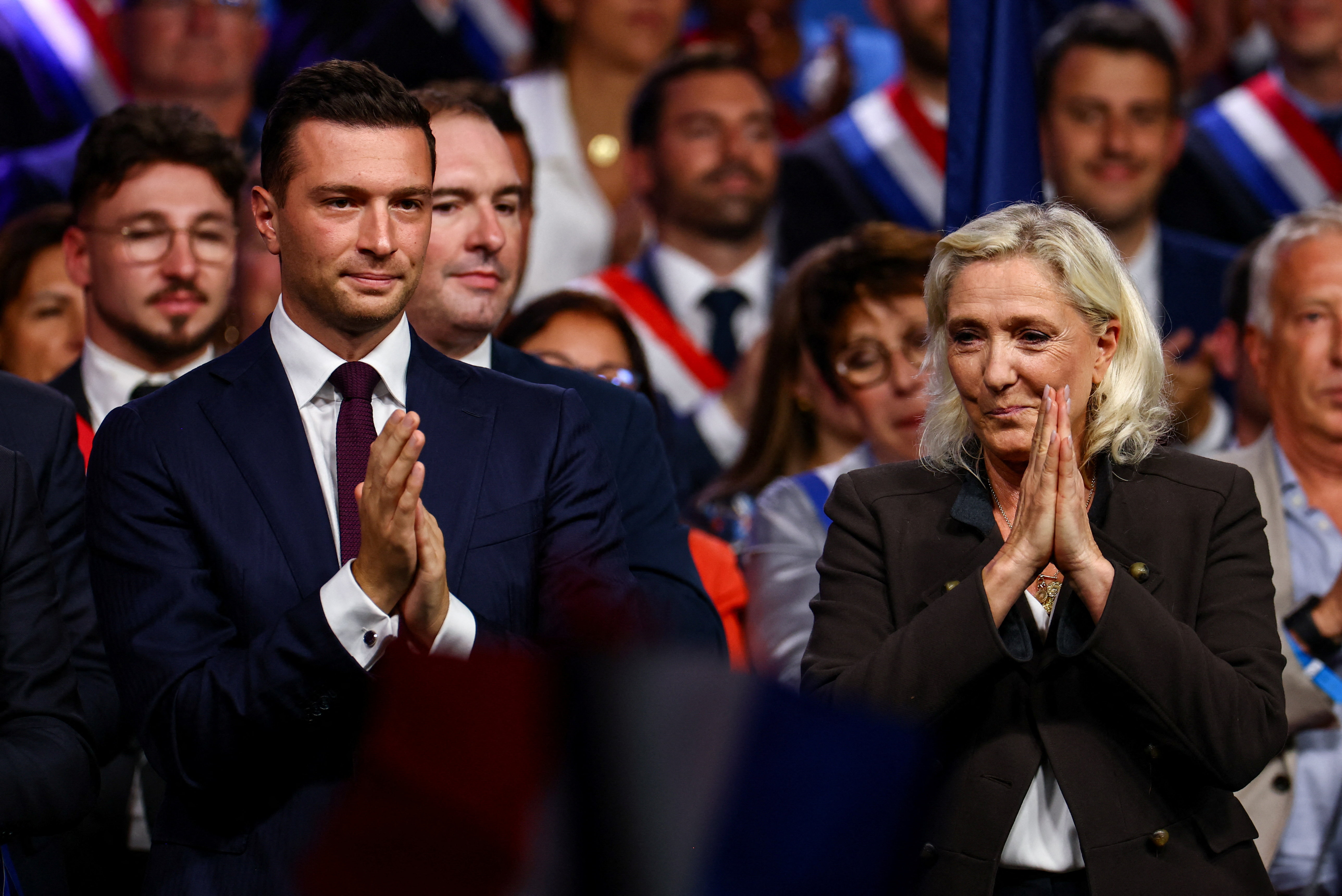 Kremlin rejects Le Pen/Bardella rebuke, says Russia is no threat to France