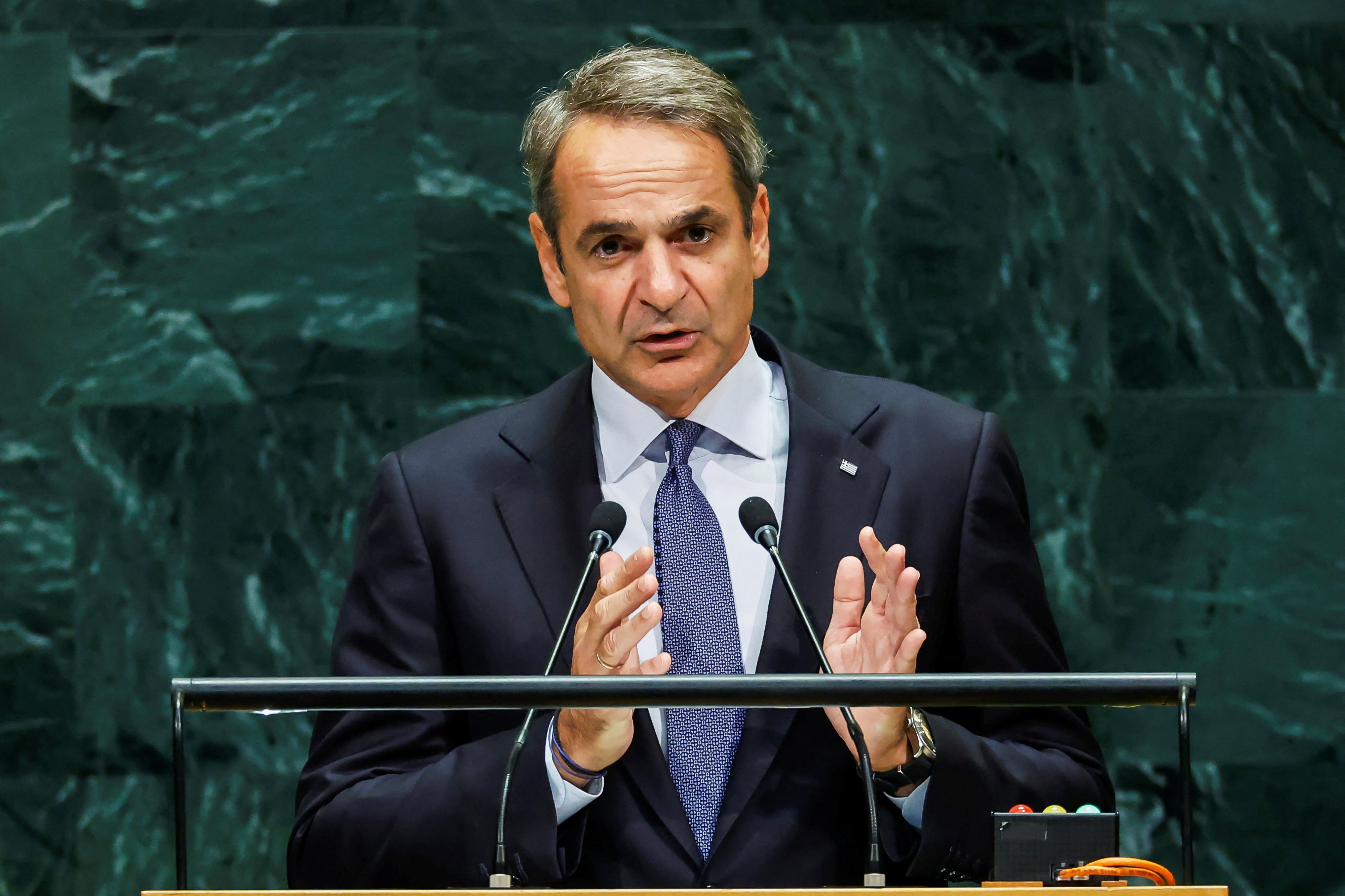 cover Cyprus a ‘litmus test’ of UN’s credibility, Mitsotakis tells general assembly