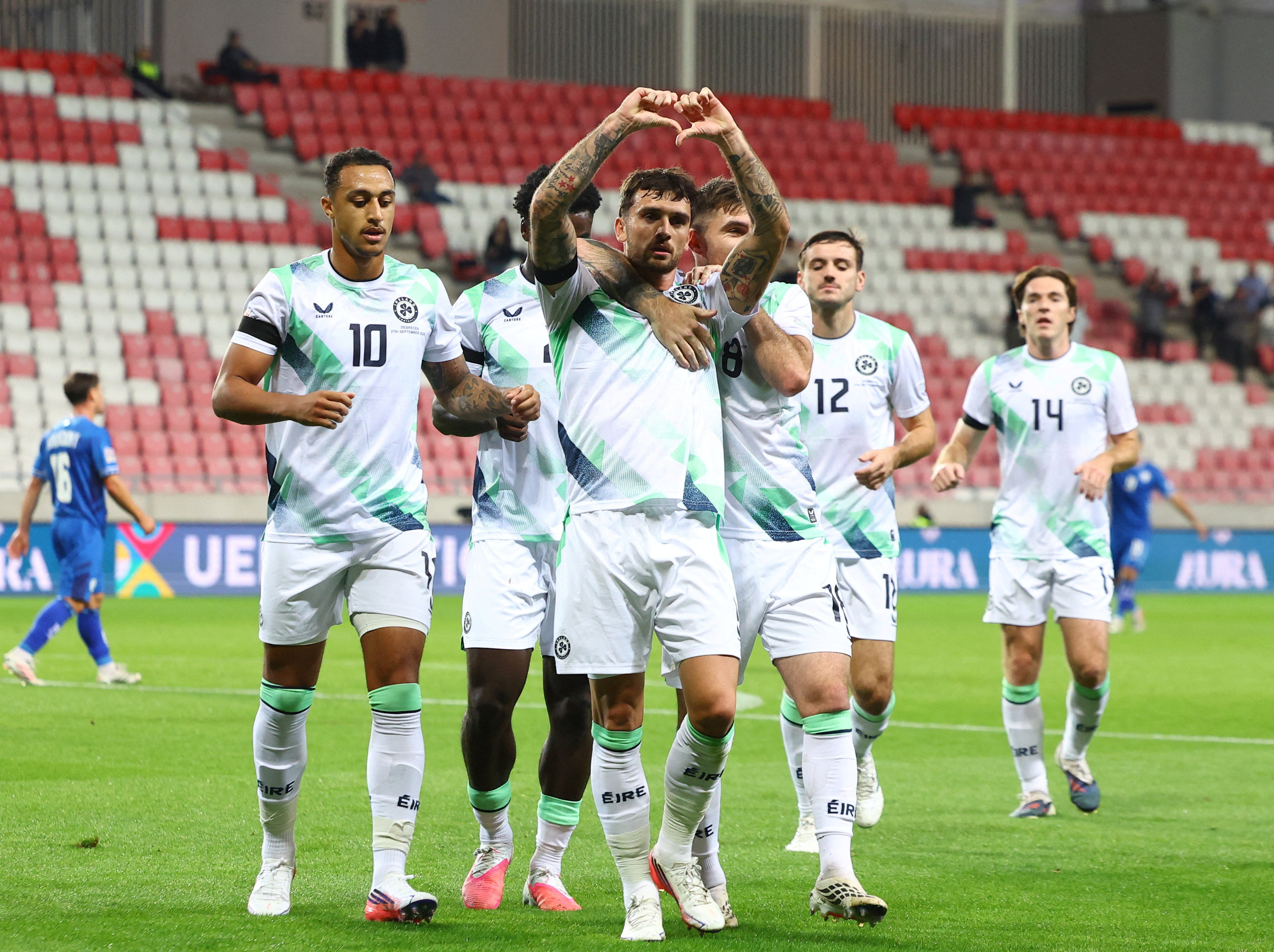cover Ireland beat Israel 3-0 to end fractious weekend with Nations League win
